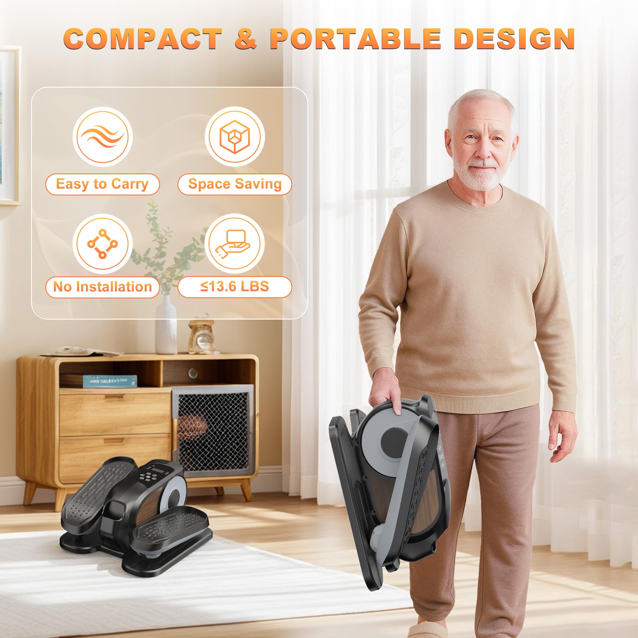 Putnen Under Desk Elliptical Machine, Electric Leg Exerciser for Seniors product image 20