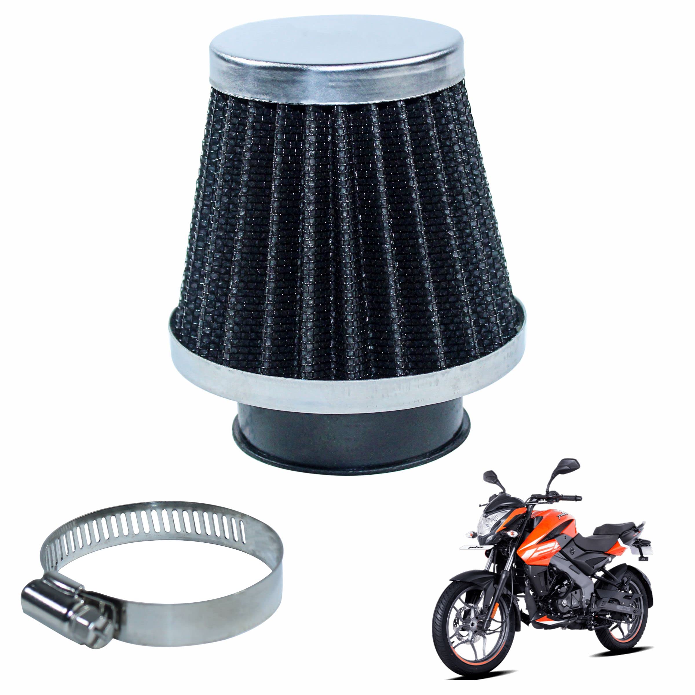 Asryd Motorcycle Air Filter Pods, Motorcycle Air Filter 42mm Round Tapered Clamp-on Pod Intake Filter Cleaner For Bajaj Pulsar NS125 (Pack of 1)-image-22