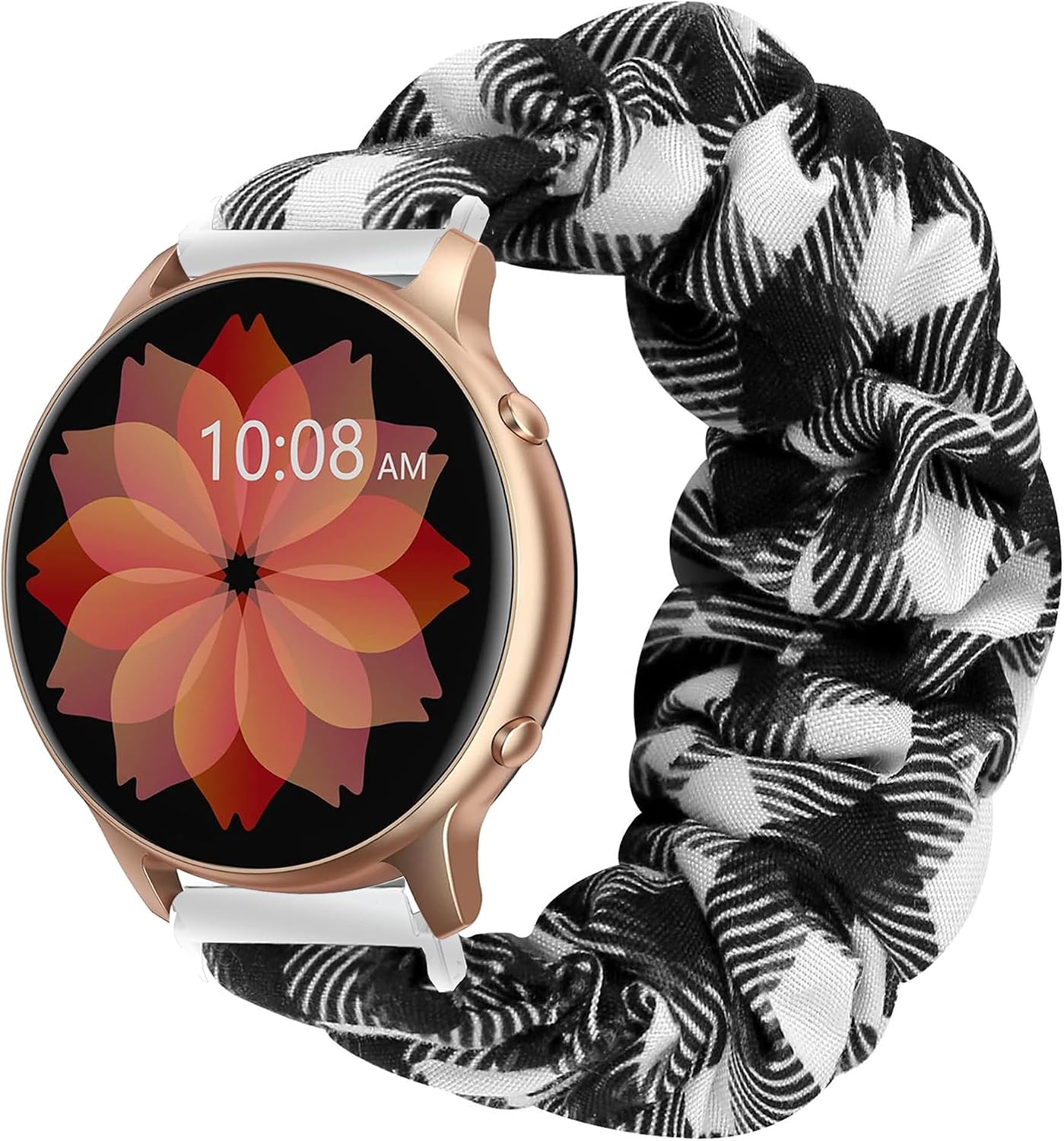 Compatible with TUYOMA Smartwatch Bands,Lamshaw 22mm Fabric Elastic Scrunchie Elastic Women Cute Replacement Straps Compatible for TUYOMA LW36 Smartwatch-1.32 Inches,Compatible with Truefree Watch