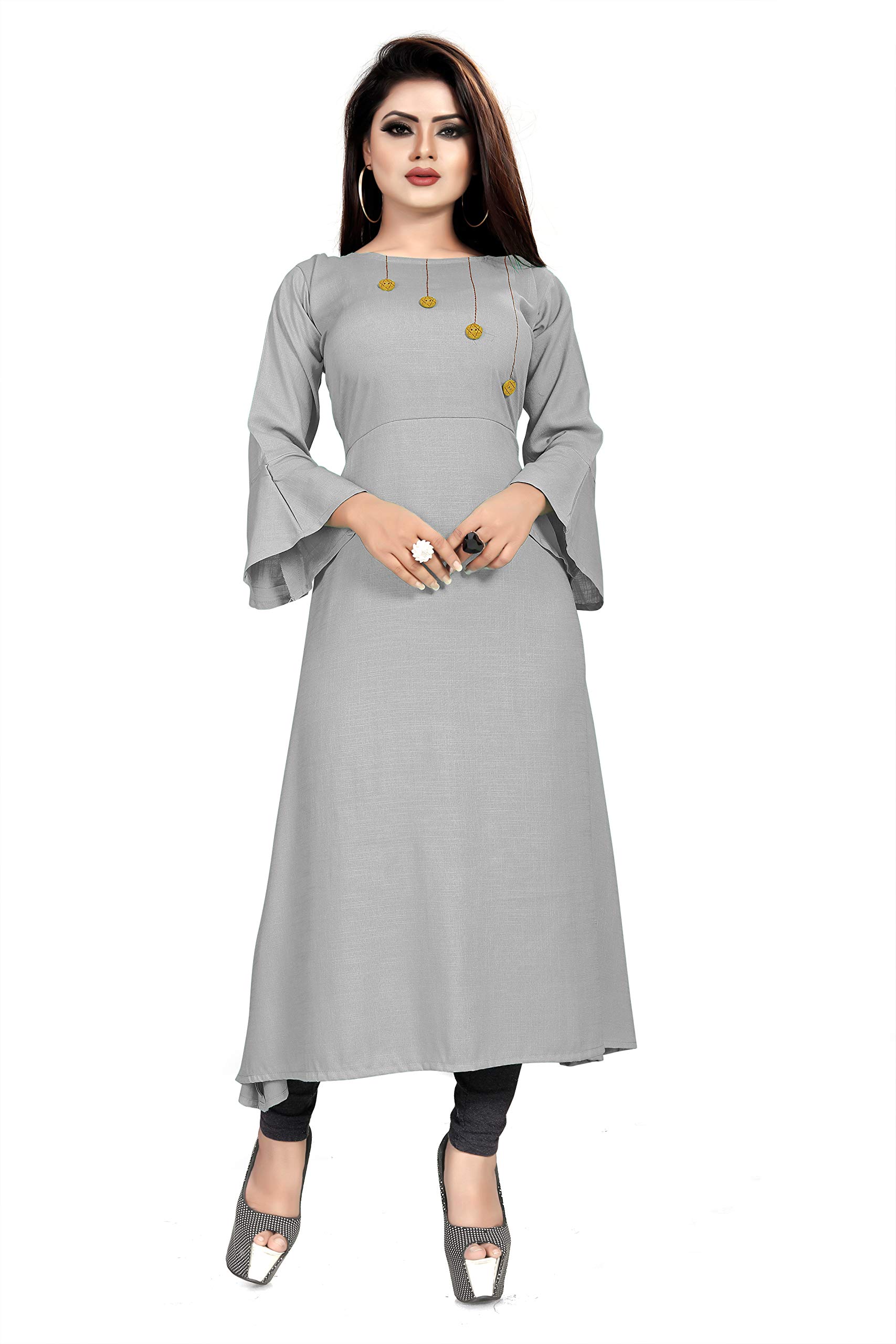VISVA DESIGNER Girl's Cotton Regular Kurta