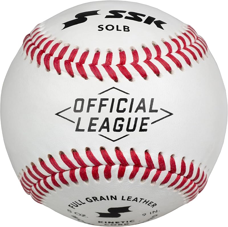 SSK SOLB Official League Baseball - Full Grain Leather - Durable Raised Seams