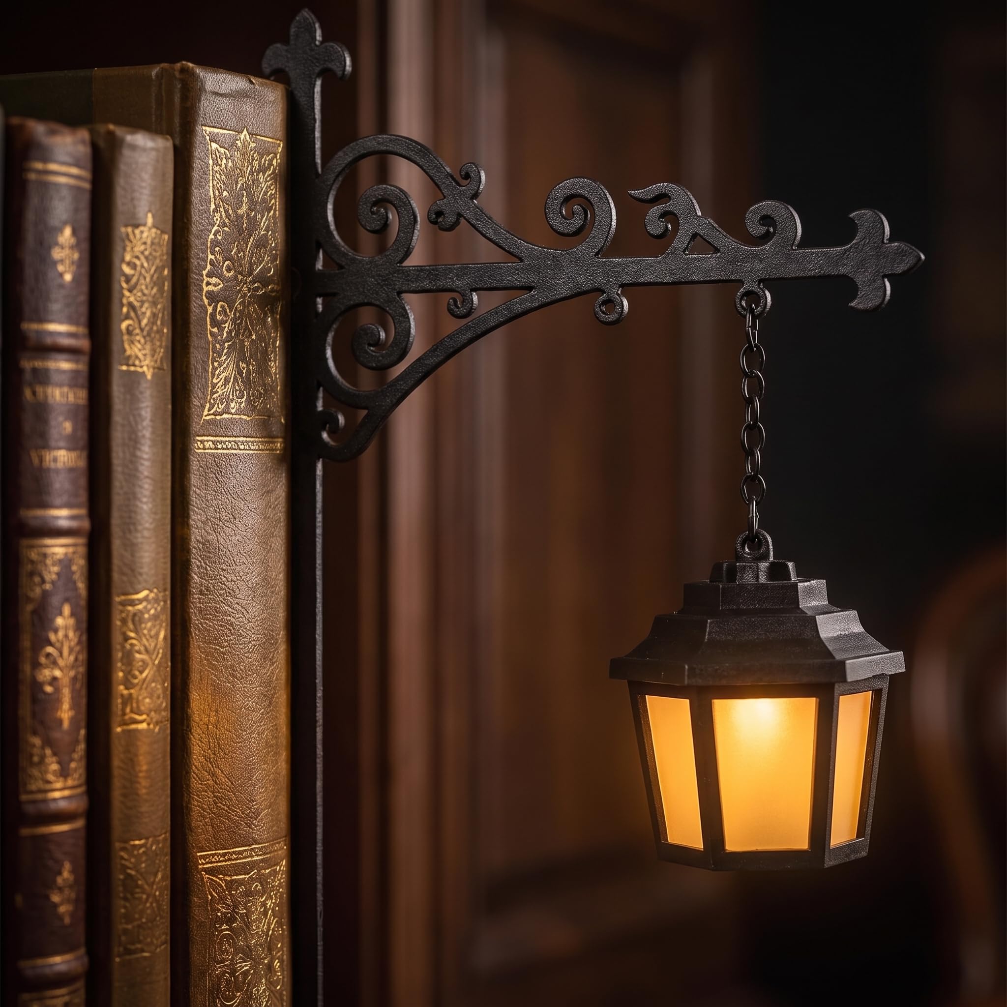 Satiskid Bookshelf Lamp, Library Lantern-Decorative Bookshelf Lighting