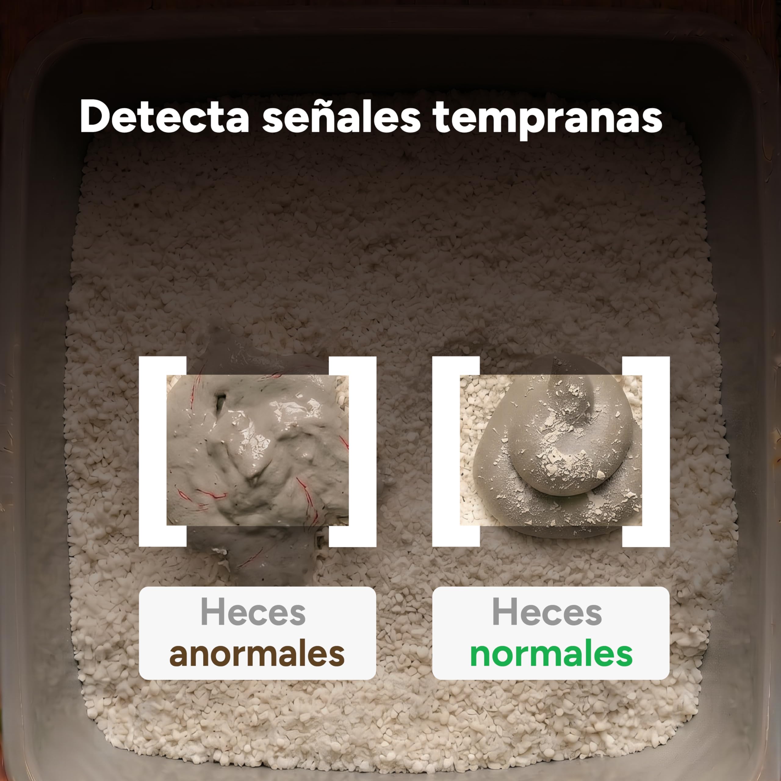 LitterLens Cámara para Arenero con App, Monitorización de Salud con IA y Alertas, Seguimiento de Orina y Heces, Reconocimiento Multi Gato, Compatible con Todo Tipo de Areneros (Rosa)