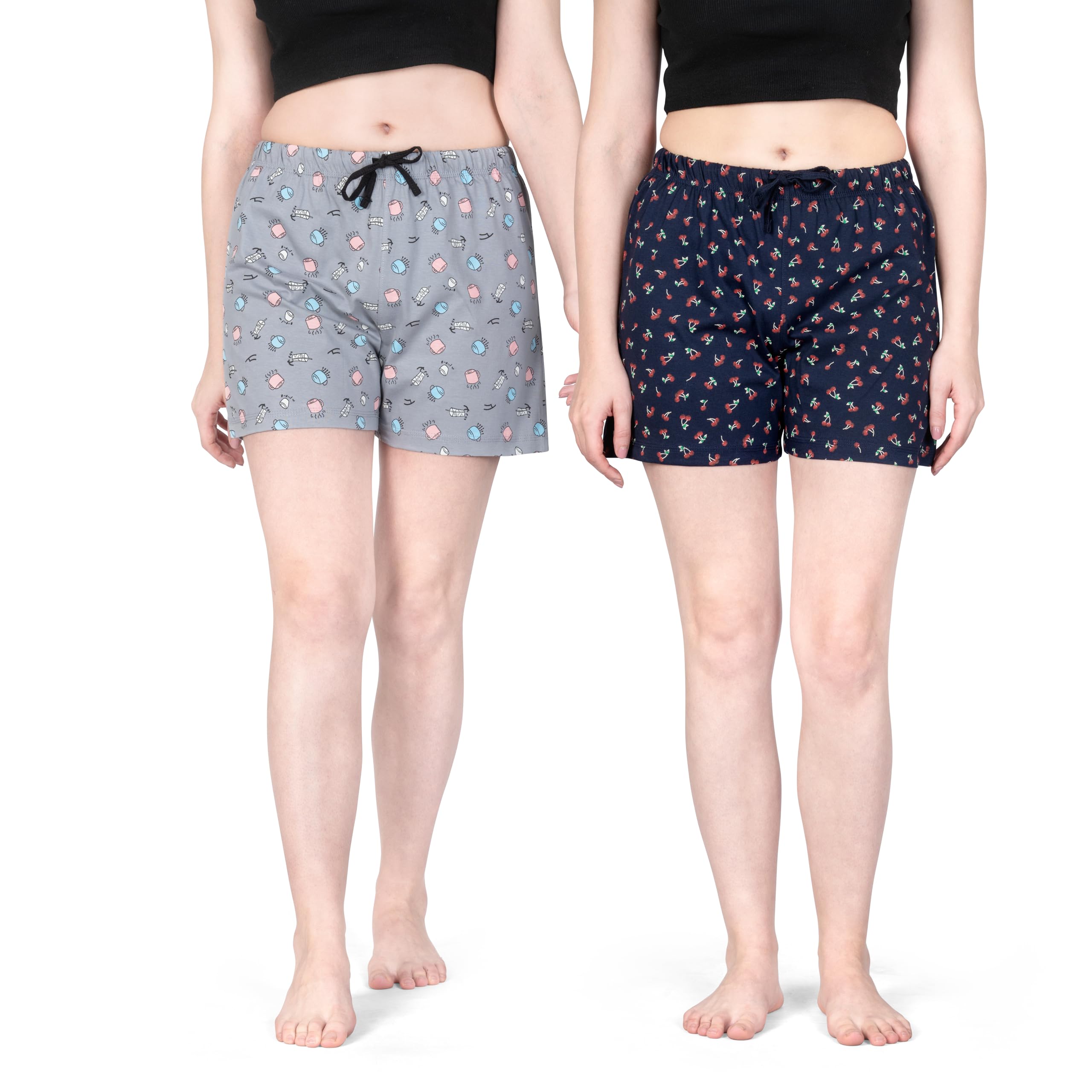 Women's Regular Shorts(Pack of 2)