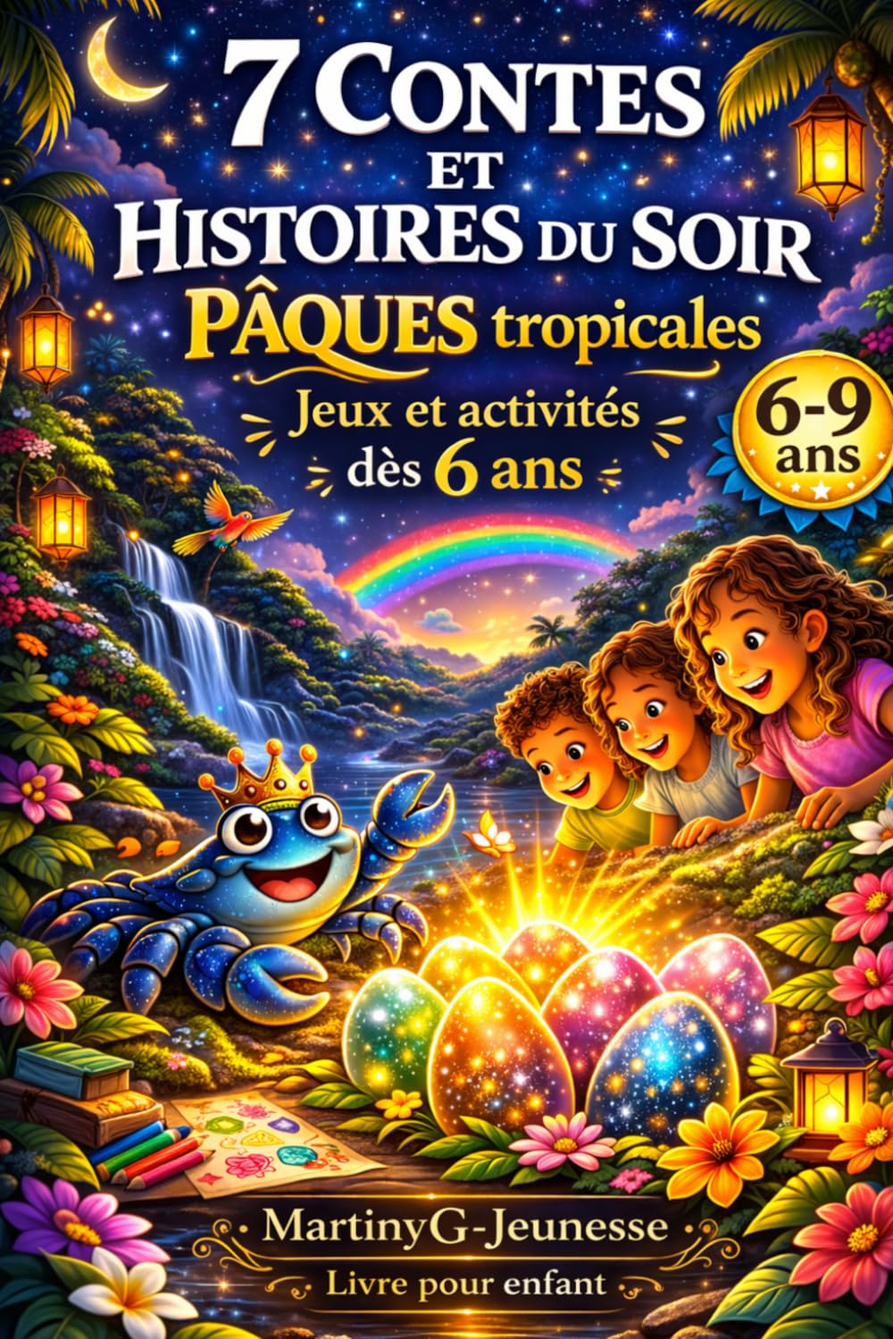 7 contes et histoires du soir: Pâques tropicales (Série Ti-Crabe)