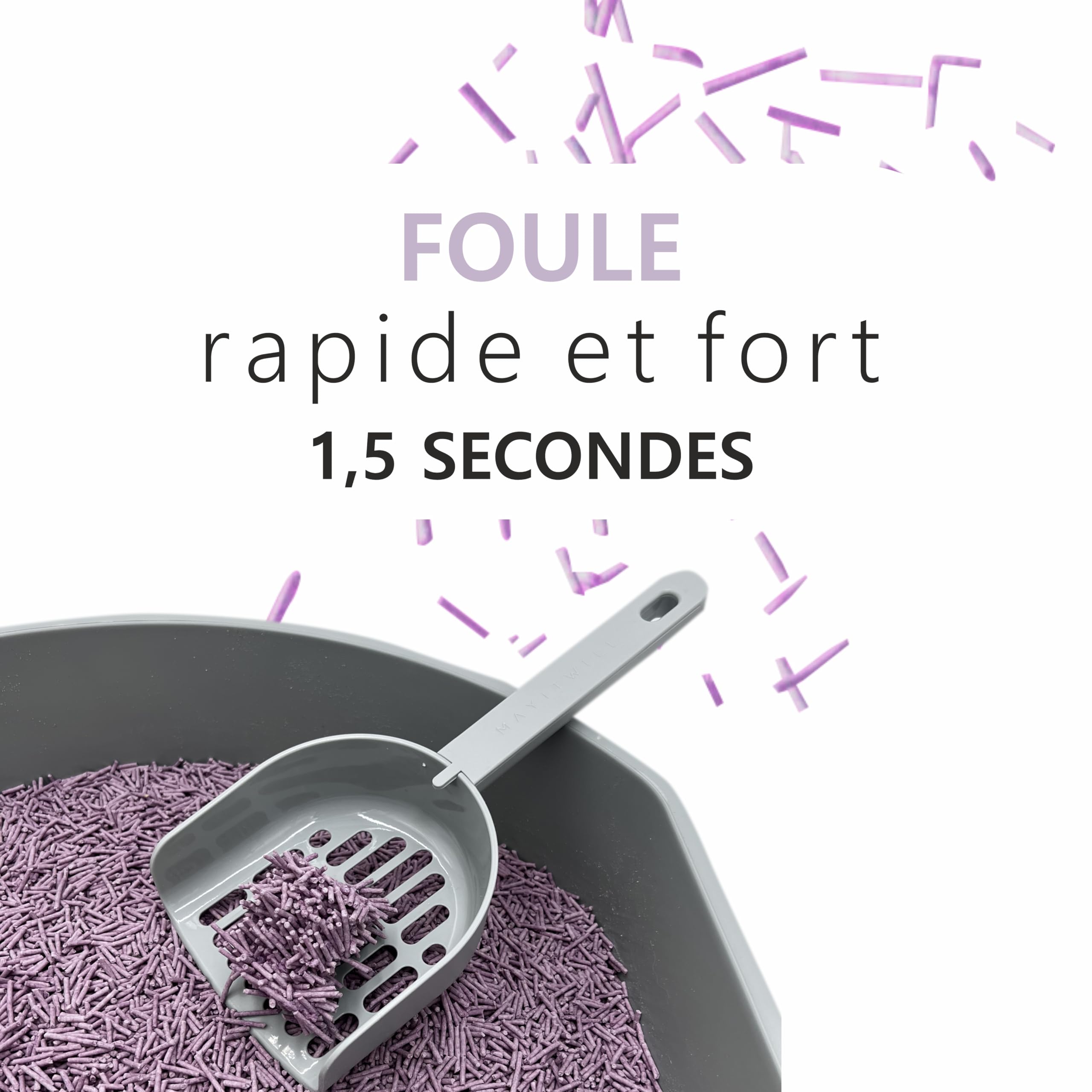 Litière de tofu pour chats (18 L/7,5 kg) - Naturel et biodégradable - Agglomérant instantané, faible en poudre, contrôle des odeurs durable, ultra absorbant, jetable dans les toilettes