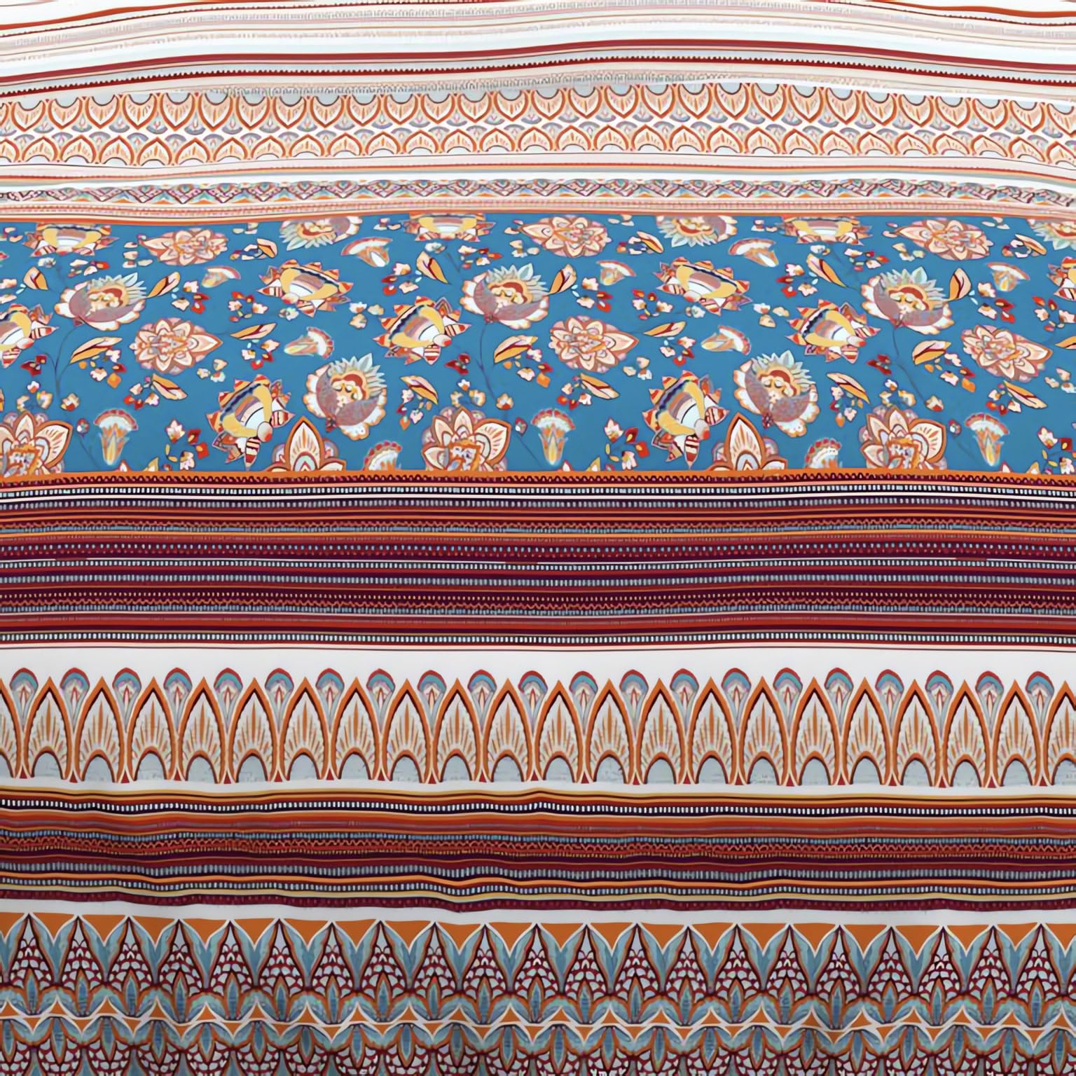 Parure de lit - Soleil d'Ocre - Noumea - 100% coton - 260x240 cm