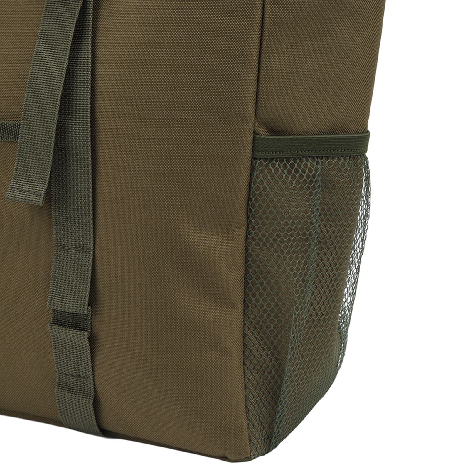 Bolsa térmica térmica duradera verde suave aislada para camping, picnic, reuniones familiares, 3 capas