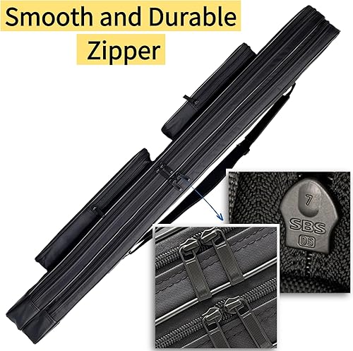 Miniatura 2 de Tai Chi Sword Bag Estuche de arte marcial de 39 pulgadas 3.3 ft Mochila de un solo hombro con 2 espadas Estuche de armas impermeable con correa para