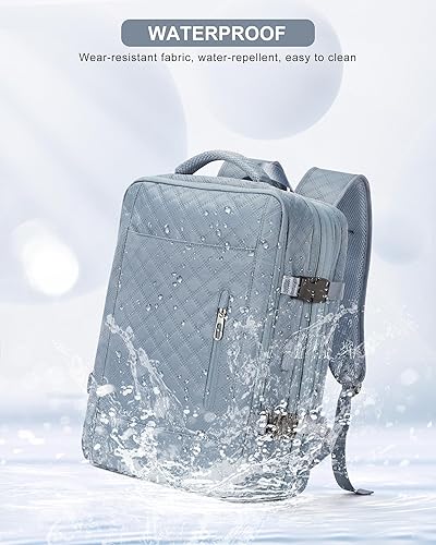 Miniatura 7 de Mochila de viaje grande para mujer, mochila de transporte, mochila de senderismo, mochila impermeable para deportes, escuela, portátil, mochila, 95-