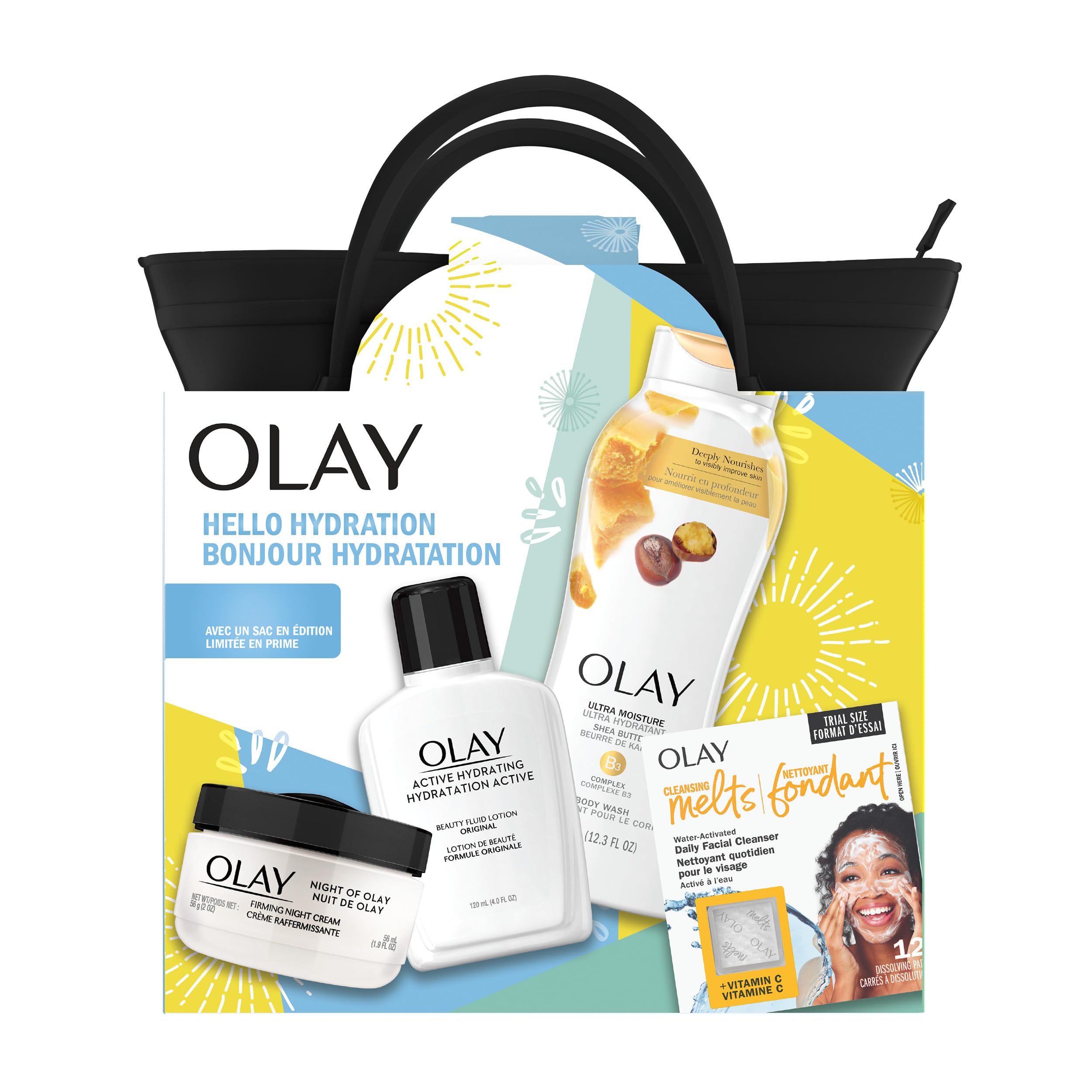Olay Mega Hydration Skincare Holiday Gift Set: 5 Piece Set.