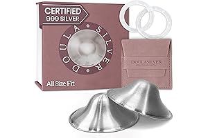 The Original Silver Nursing Cups - Nipple Shields for Breastfeeding