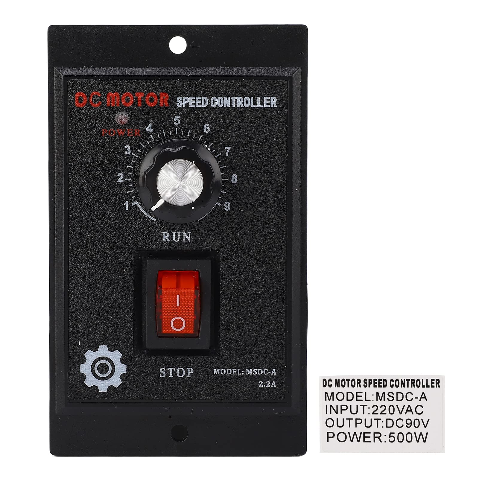 Regolatore di velocità del motore CC BORDSTRACT, Ingresso: 220 V CA. Uscita: 90 V CC (500W)