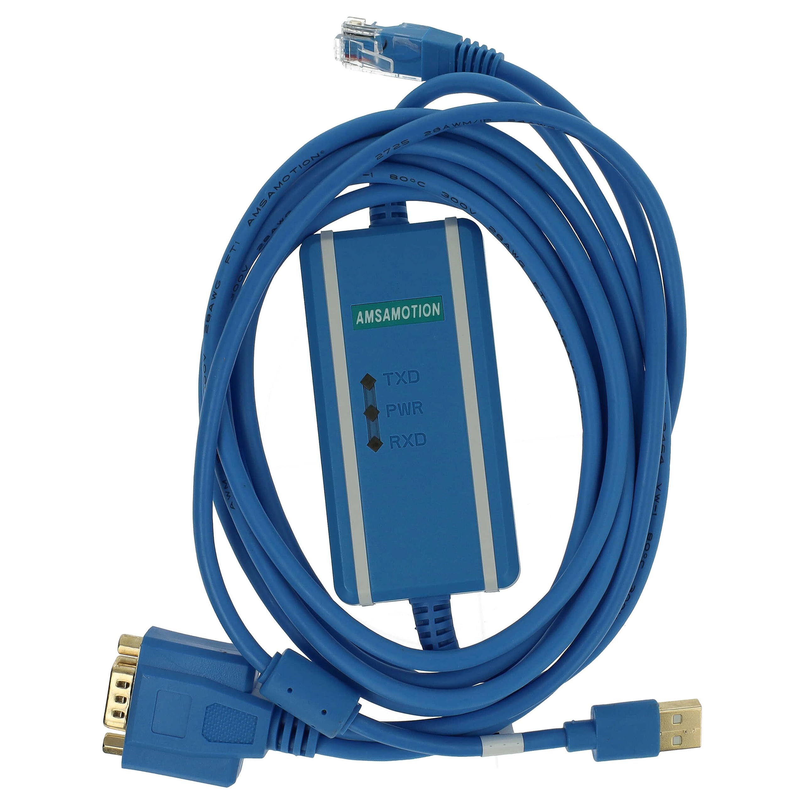 vhbw Cavo di programmazione USB sostituisce USB-1747-UIC per radio + CD driver, blu
