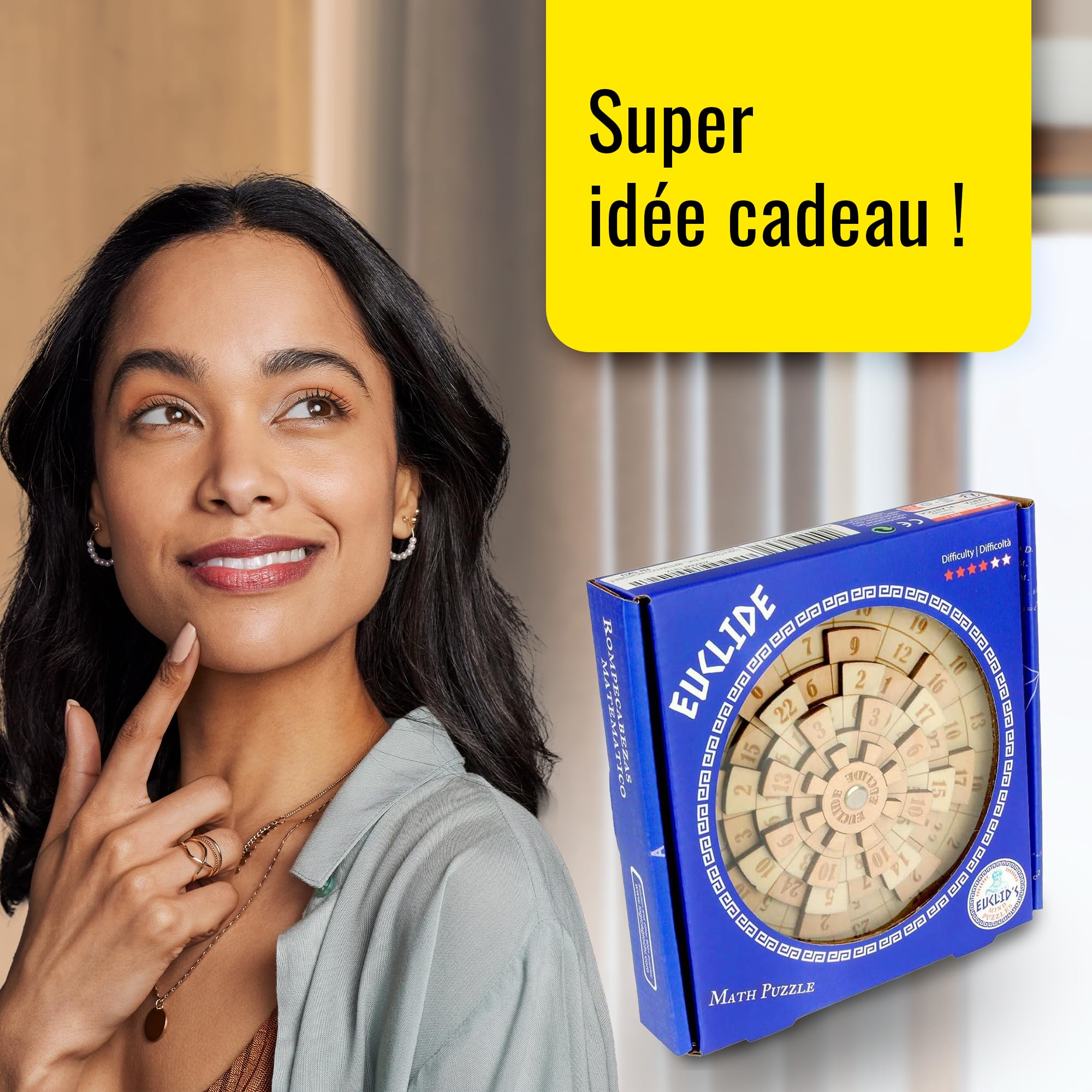 Logica Jeux Art. Euclide - Casse-tête Mathématique - Difficultè 4/6 Extreme - Euclide Collection