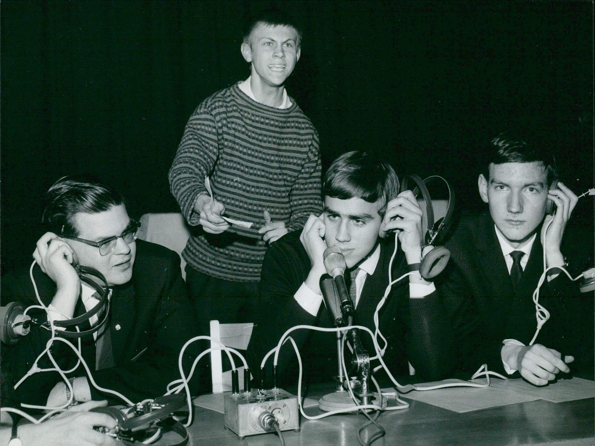 Vintage photo of Gubb228;ngen39;s final team in"We Who Know Most": Lennart Berggren, Rolf Wahlstr246;m and Erik Zenker