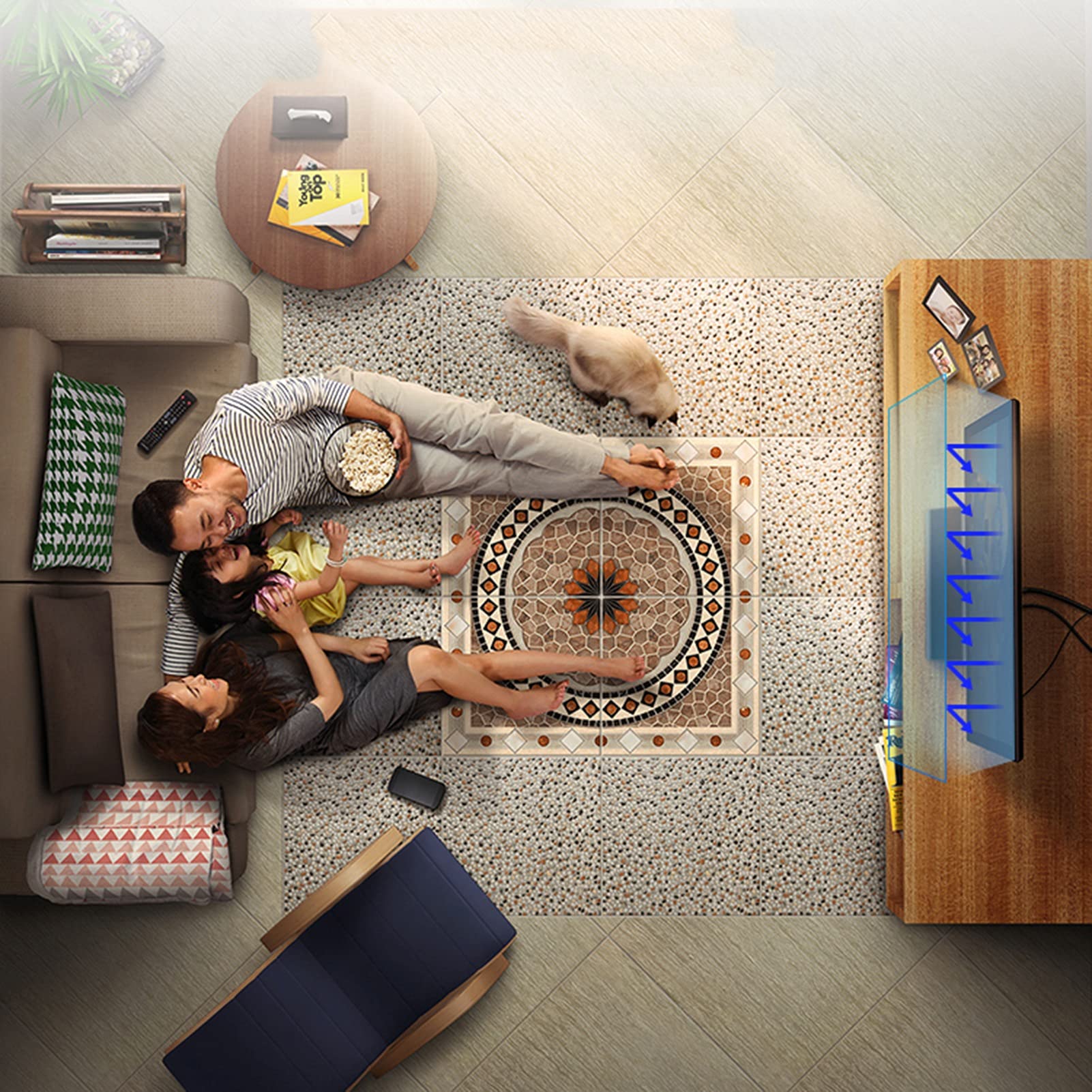 Proteggi Schermo per Monitor, antiriflesso, previene Il riflesso delle finestre, Filtro Luce Blu per ridurre Le Radiazioni, Adatto per LCD, LED, 4K OLED e QLED (32 inch 704X395mm)