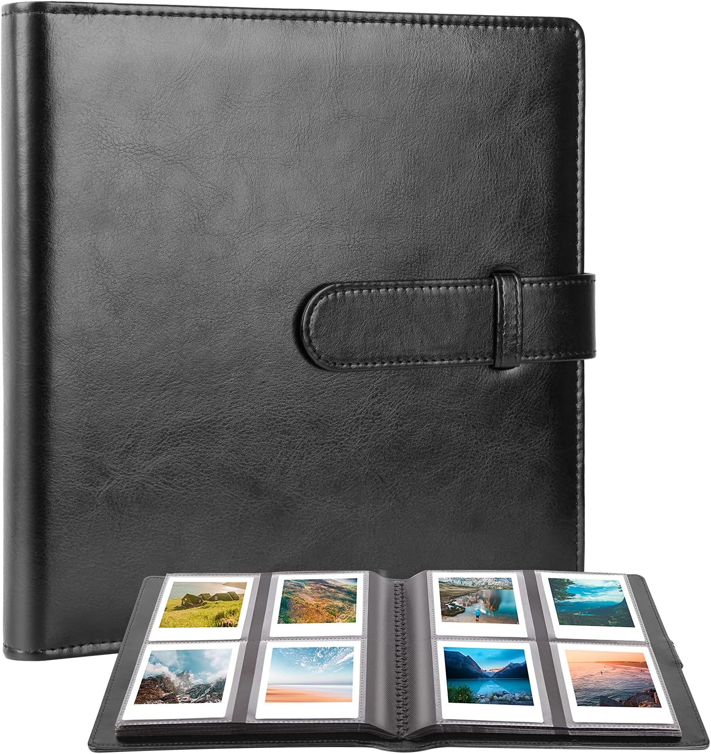 288 Pockets Photo Album for Fujifilm Instax Square SQ1/SQ6/SQ10/SQ20 Camera, Kodak Mini 3,Mini Shot 3 Square& Printer, Album for Instax Square Photo, Kodak 3x3" Photo, Black