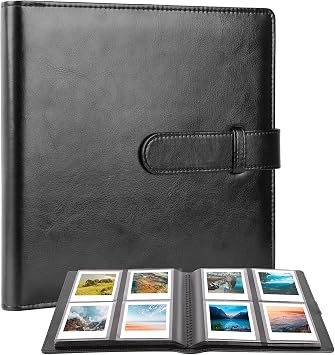 288-Pocket Photo Album for Instax Square Instant Camera, 3x3 Photo | Square Photo Book for Instax Square SQ1, 6, 10, 20, 40, Kodak Mini 3,Mini Shot 3 Retro Camera, Black