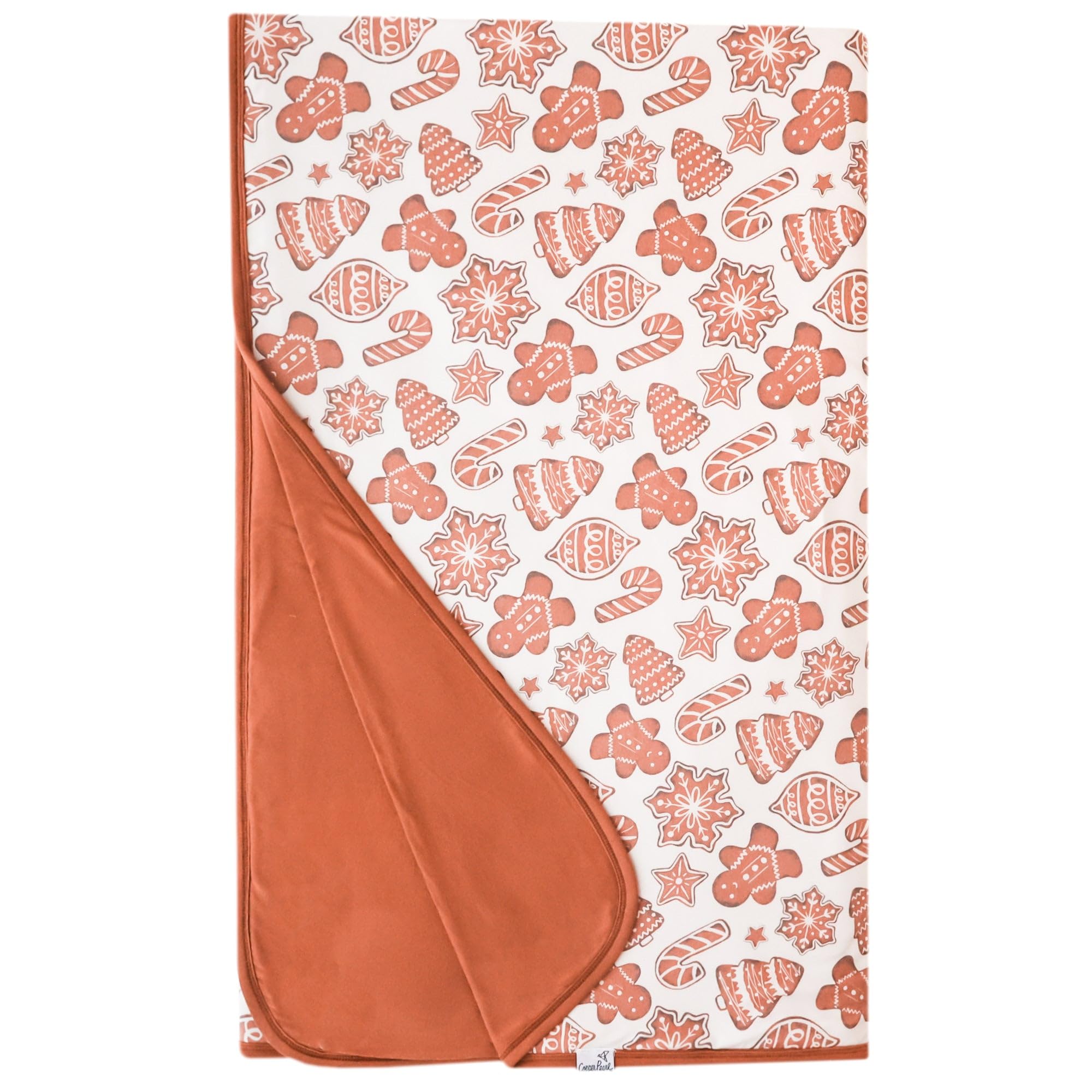Jumbo-Premium-Strickdecke, 3-lagig, dehnbar, "Lebkuchen" von Copper Pearl