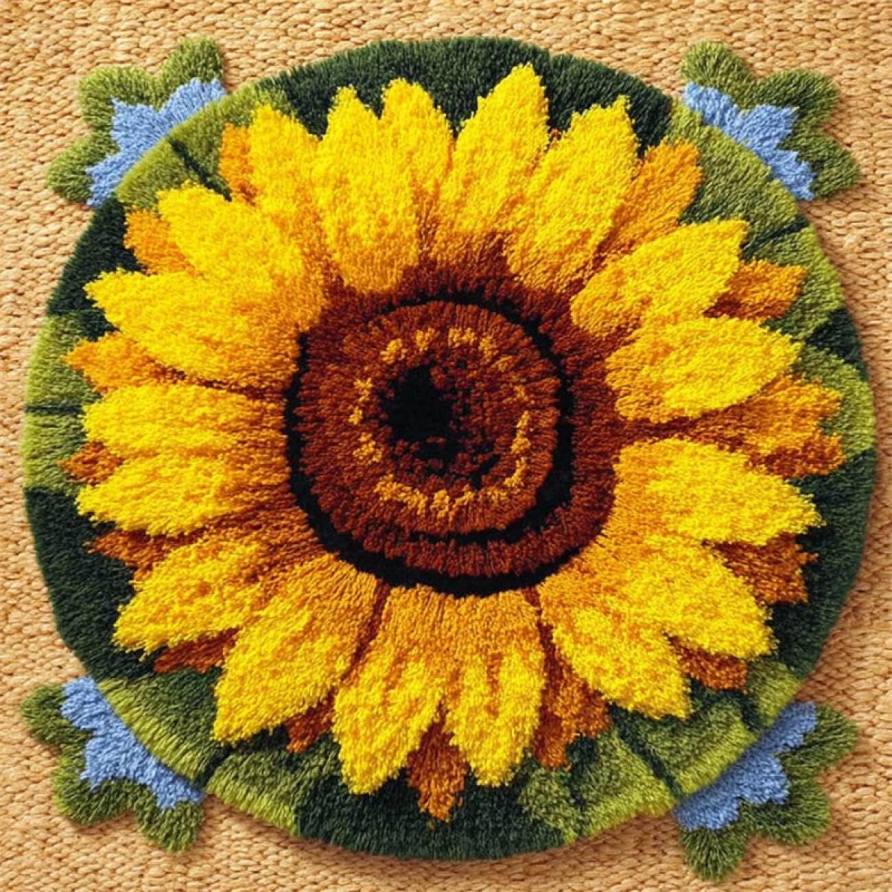 Kitquiver Tapestry Kits for Adults Sunflower 100x100cm