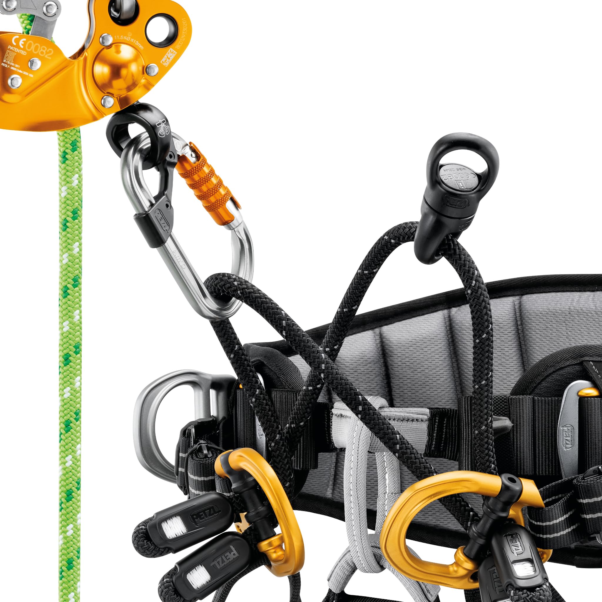PETZL Sequoia Srt Tree Care uprząż do siedzenia, czarna/żółta, 0