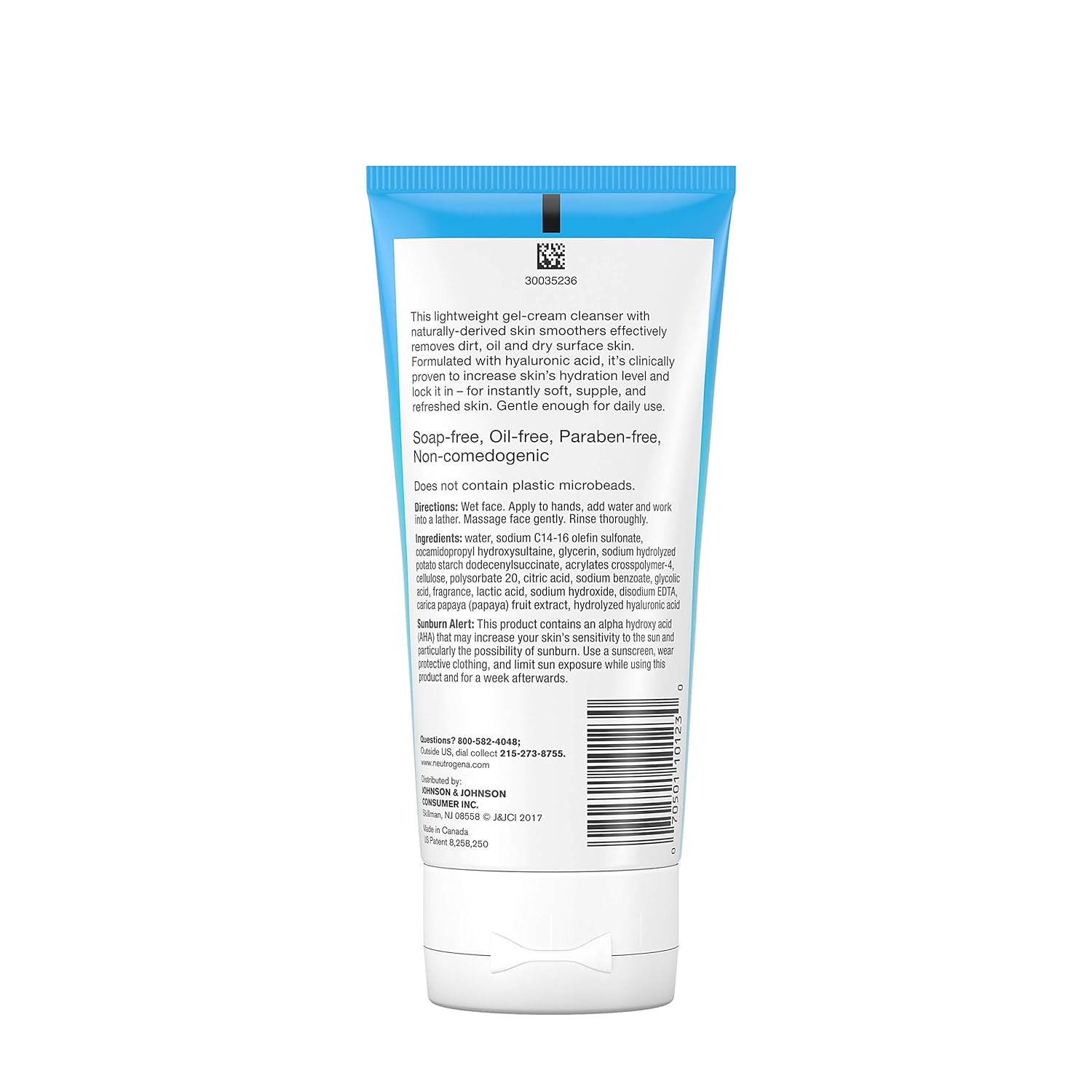 Neutrogena Hydro Boost Gentle Exfoliating Facial Cleanser with Hyaluronic Acid, Non-Comedogenic Oil-, Soap- & Paraben-Free Daily Face Wash, 5 oz (Pack of 3) : Beauty & Personal Care