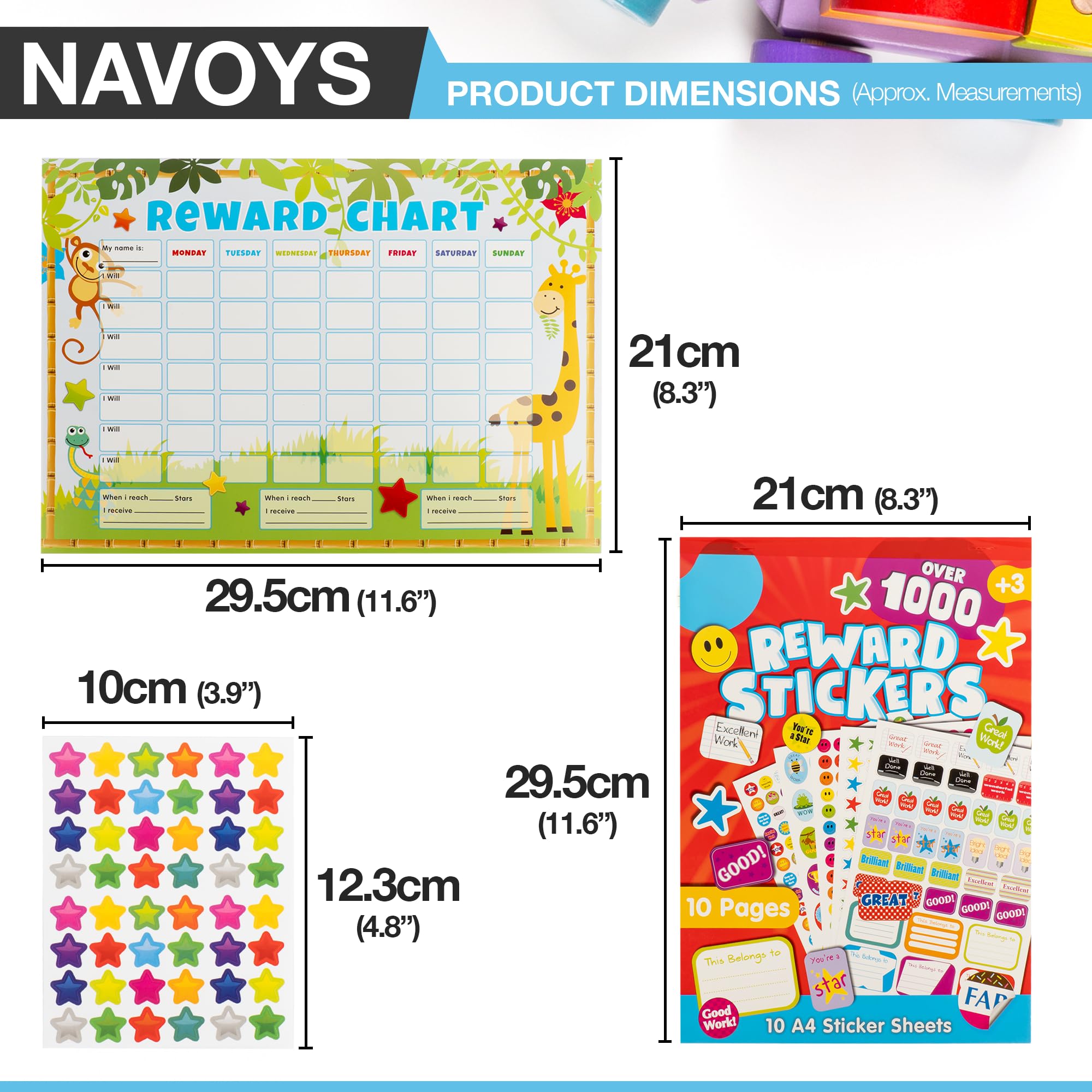 6 Reward Charts and 100+ Stickers - Reward Charts for Children Behaviour, Potty Training Stickers for Girls and Boys, Customisable, Educational and Rewards Good Behaviour - Image 2