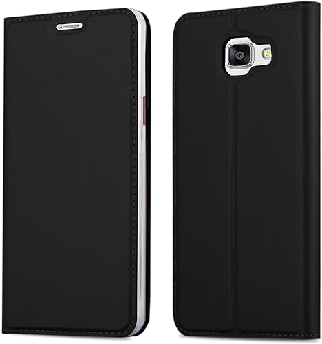 Cadorabo Custodia Libro per Samsung Galaxy 2016 Classy Nero con Vani Carte Funzione Stand Chiusura Magnetica Portafoglio Cover Case Wallet Book Etui Protezione Cadorabo Custodia Libro per Samsung Galaxy 2016 Classy Nero con Vani Carte Funzione Stand Chiusura Magnetica Portafoglio Cover Case Wallet Book Etui Protezione