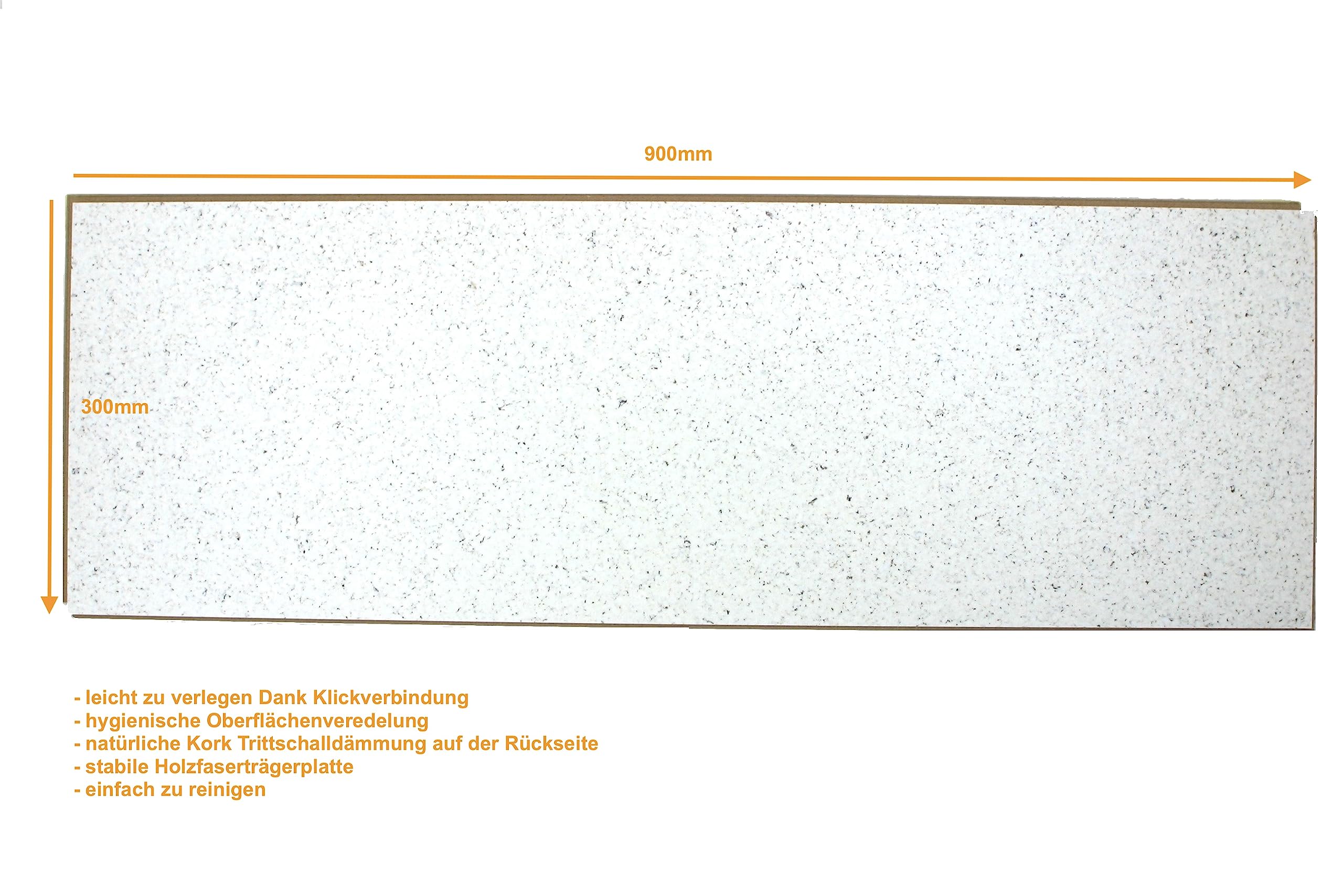 Fertigparkett Urban White mit Klick-Verbindung 2,16qm/Pack wohnfertig versiegelt mit integrierter Kork Trittschalldämmung