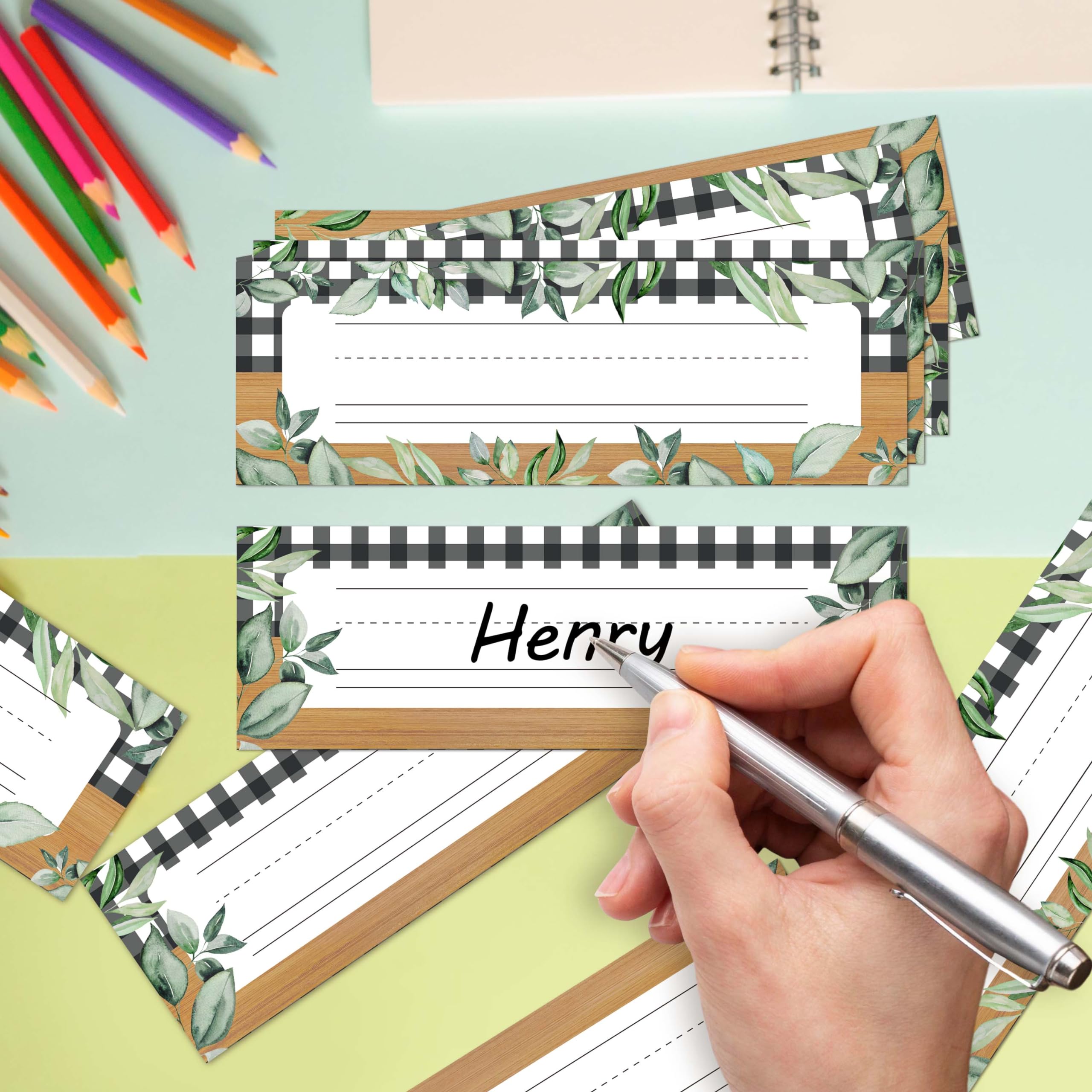 Amazon.com: Name Tags for Classroom Cubbies, 30 Greenery