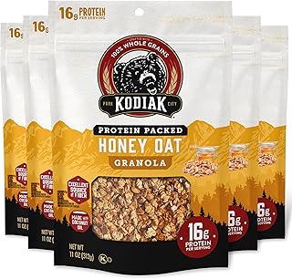 Kodiak Cakes Granola, Honey Oat, High Protein, 100% Whole Grains (Pack o...