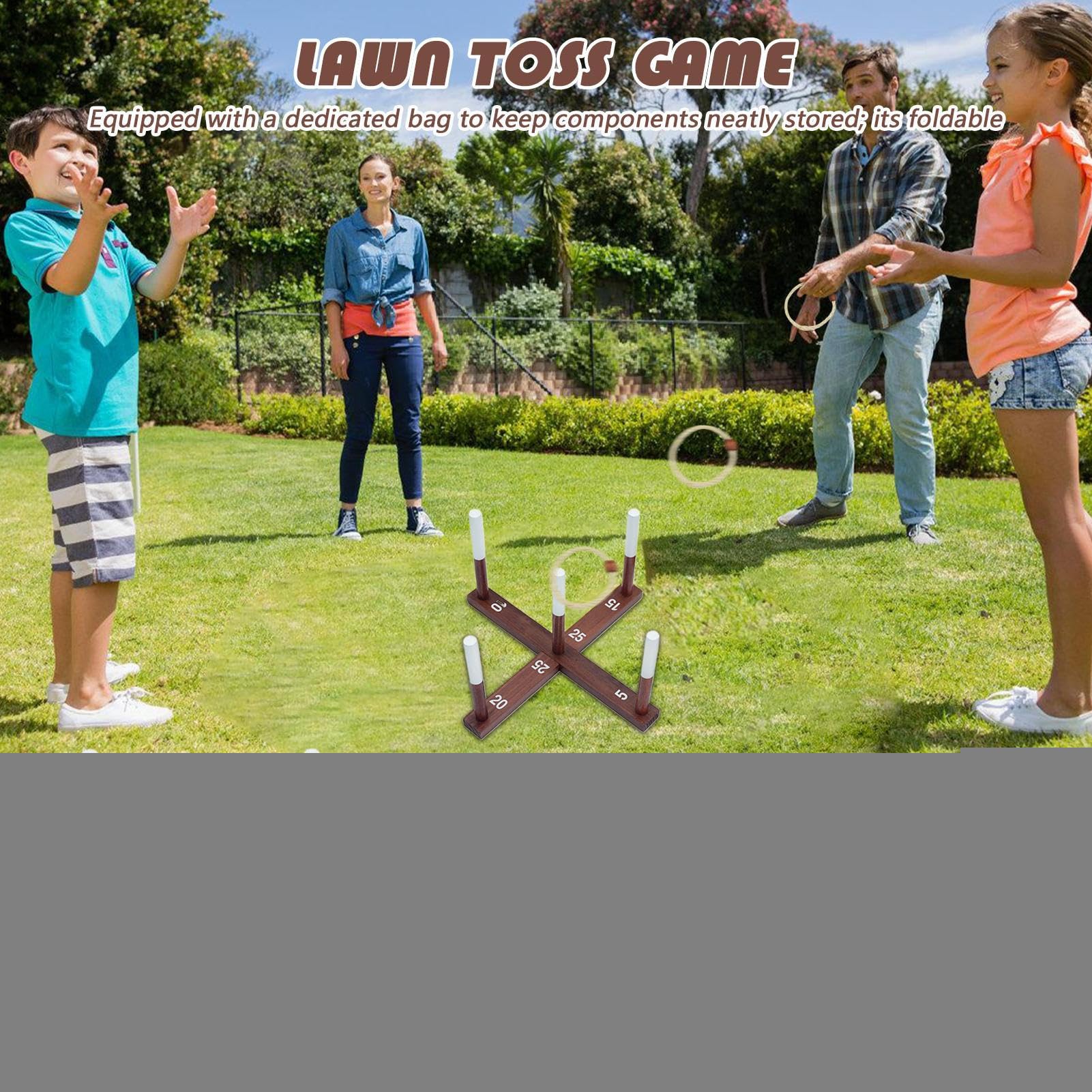 Draußen Ringwurf Spielzeug Draußen Rasen Klingeln Spiele Set