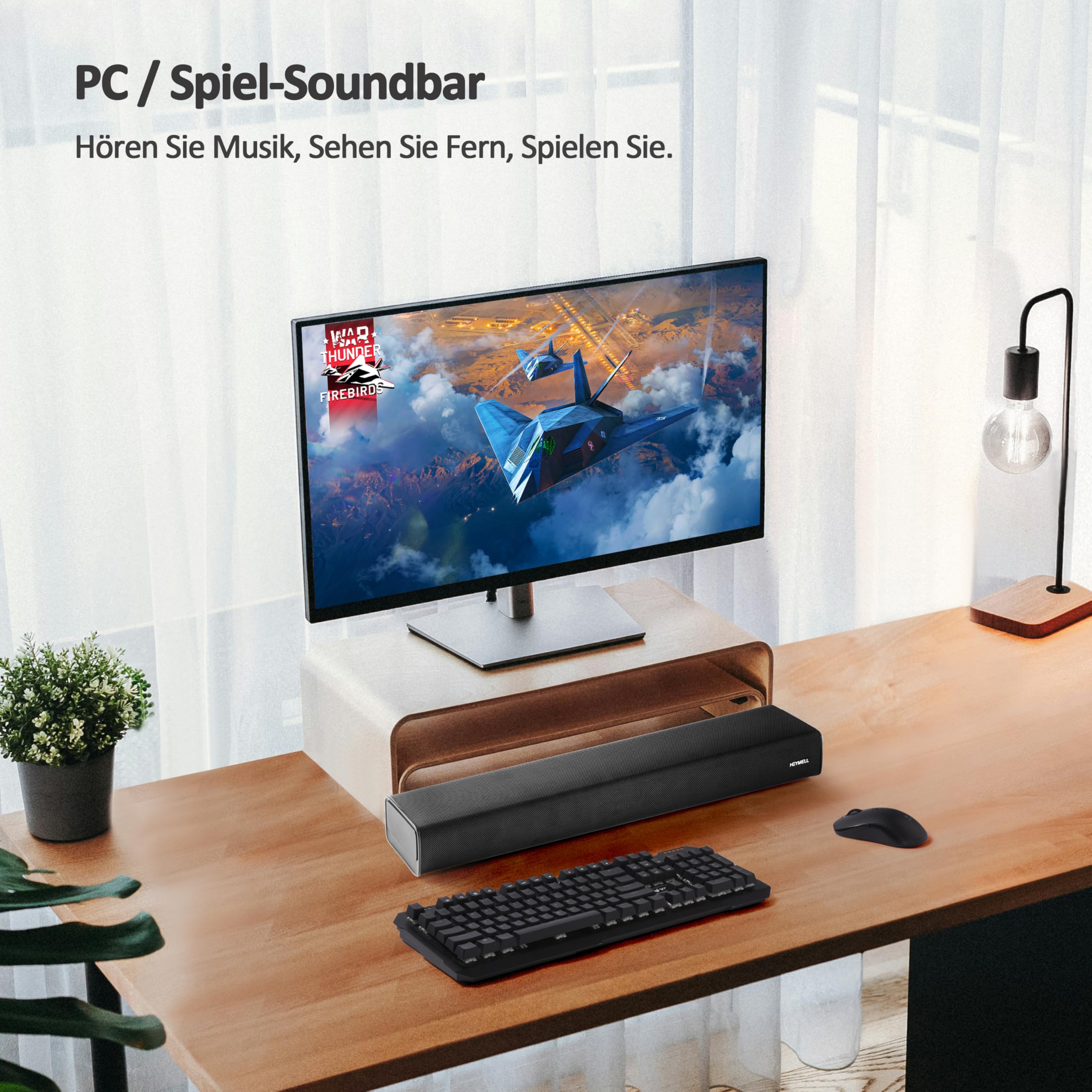 59 cm 2.1ch 120 W mały SoundBar do telewizorów z wbudowanym subwooferem. Optical Aux.