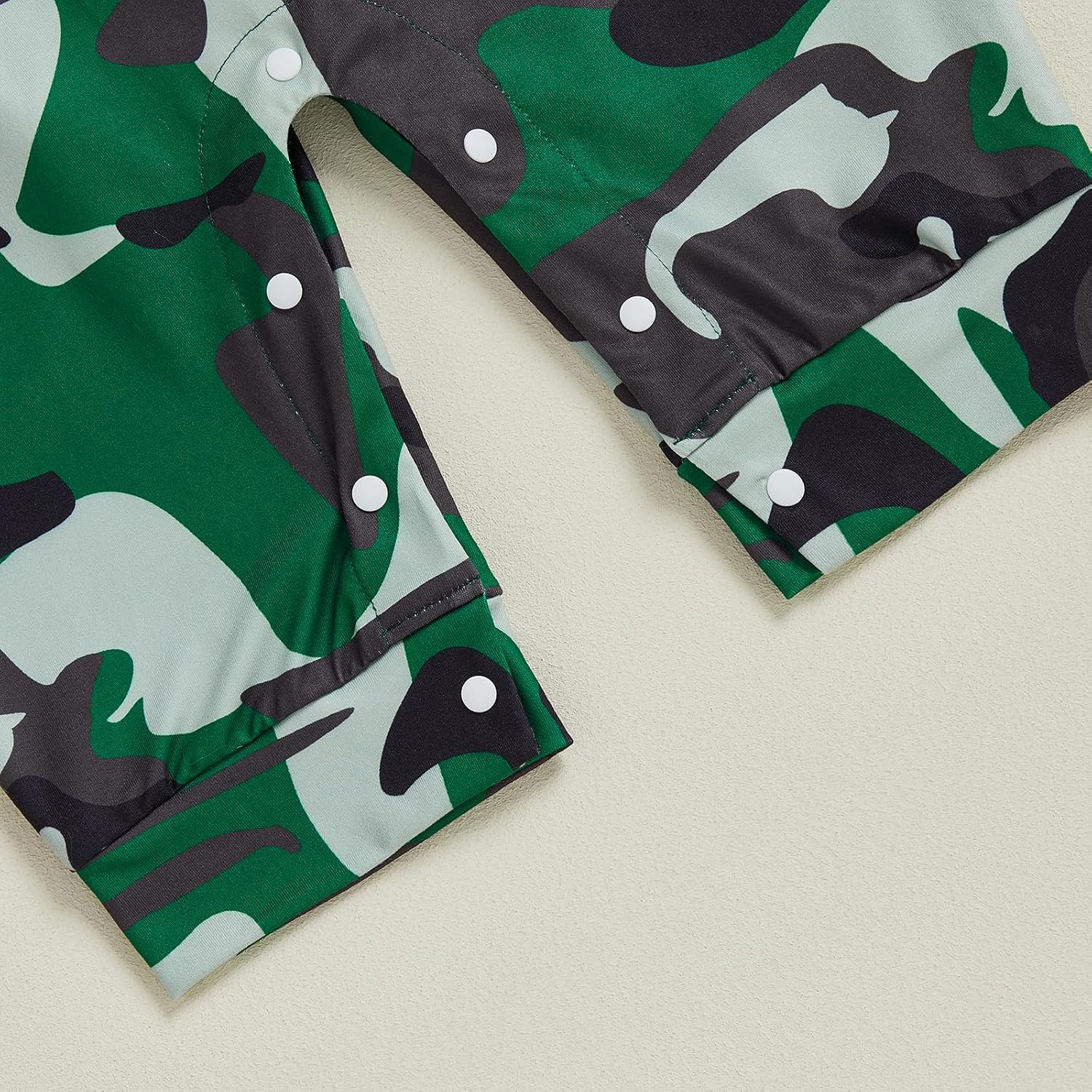 Newborn Baby Boy Fall Clothes Hunting Long Sleeve Romper Deer Embroidery Camo Overalls Pants Hat 3Pcs Outfit Set
