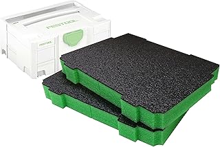 Shadow Foam T-LOC Systainer Foam Inserts [Green 50mm Twin Pack] Perfect fit Foam Inserts for Festool, TANOS & Panasonic Systainer Modular Systems | Power Tool Storage & Toolbox Organiser