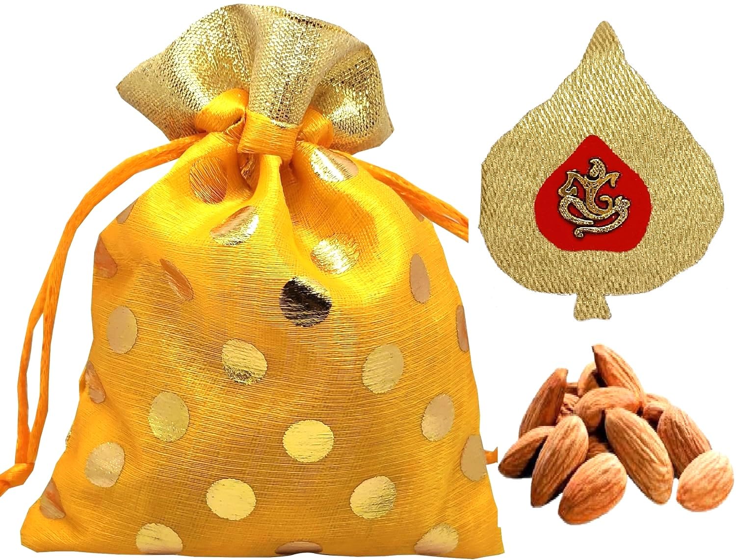 Bhai Dooj Gift - Badam Potli 100gms, Ganesh Ji Pack of Roli, Chawal, Chandan, Mishri for Brother Bhaiya Tikka & Personal Message (B0CLP8K7P1) Amazon Price History, Amazon Price Tracker