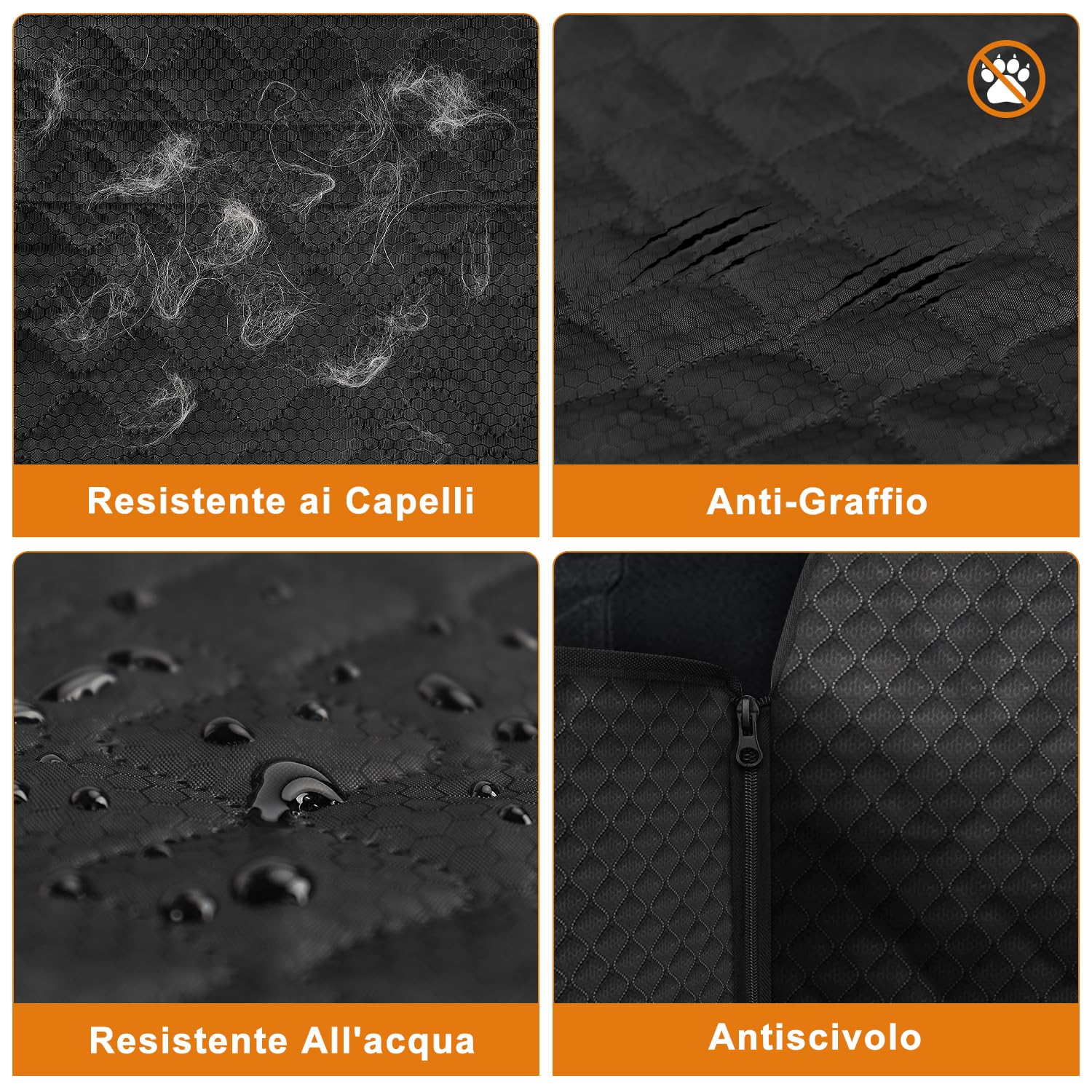 Alfheim Telo Auto per Cani Bagagliaio auto doppio livello Protezione Antiscivolo e Impermeabile Lavabile Durevole Tappetino di Viaggio, Universale per SUV per Auto
