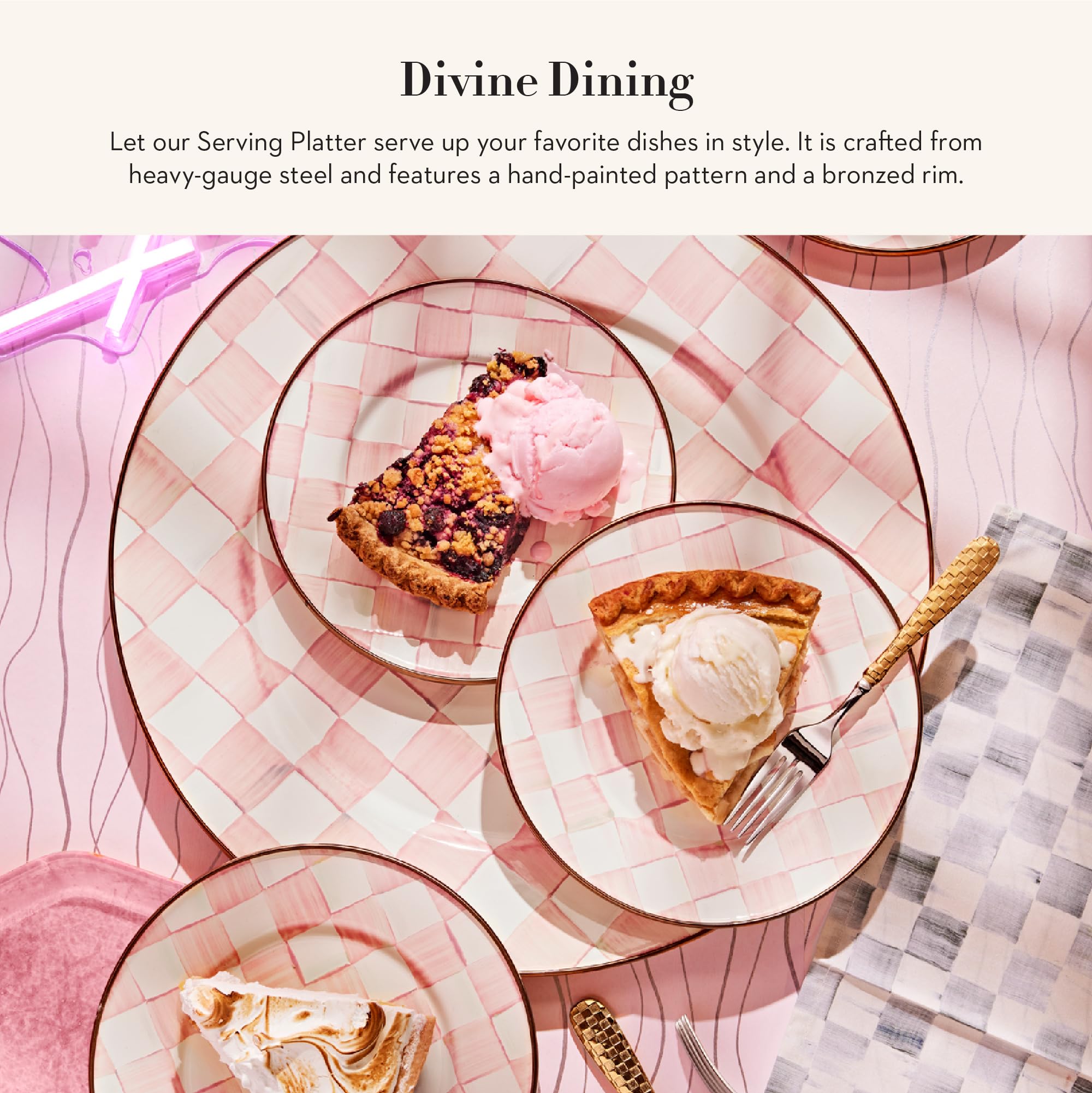 MACKENZIE-CHILDS コートリー　エナメルディナープレート Amazon.com | MACKENZIE CHILDS Chip-and-Dip Serving Set