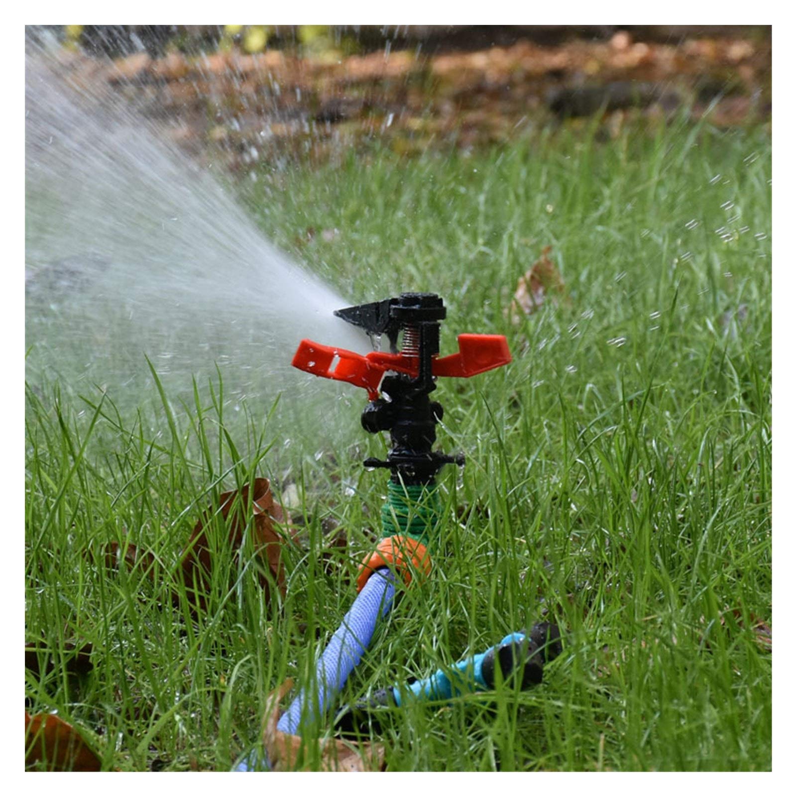 Küchengartenschlauch. Einstellbare Male 1/2" Garten-Rasen-Sprenger 3/4" Rotary Sprinkler Rocker Sprinkler Gartengewächshaus Bewässerung 10PCS (Color : 1I2 male)