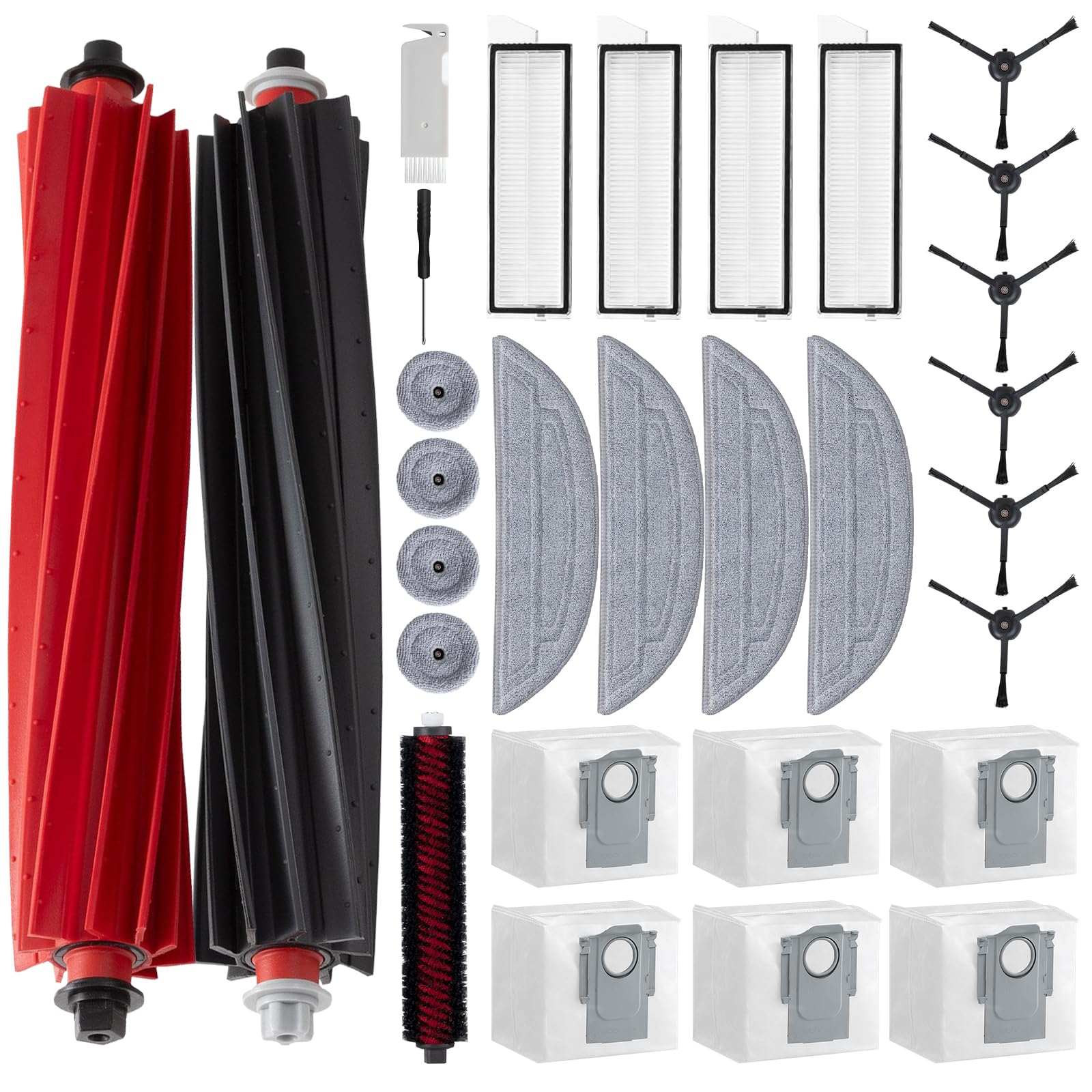 accessorie per roborock s8 max ultra con 2 plette 6 lustramuri