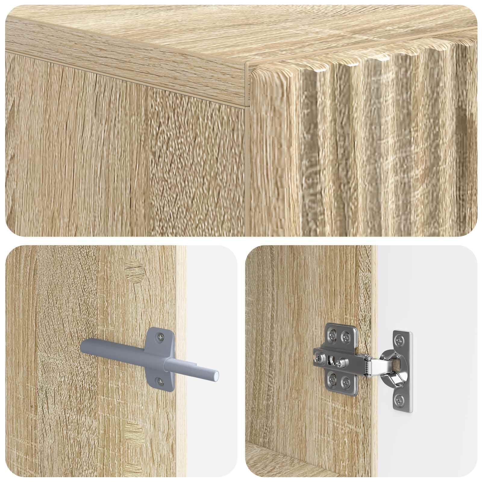 Mueble TV LED Roble Sonoma Madera Ingenieria