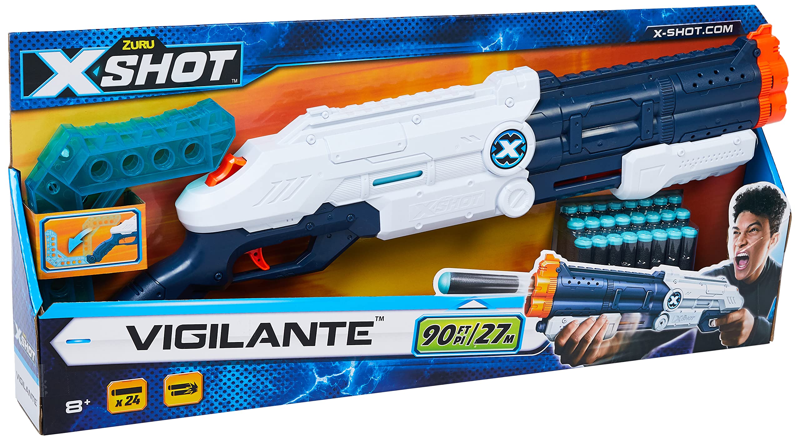 X- SHOT Vigilante Rifle with Ammo, Multicolor, XS-36437: Buy
