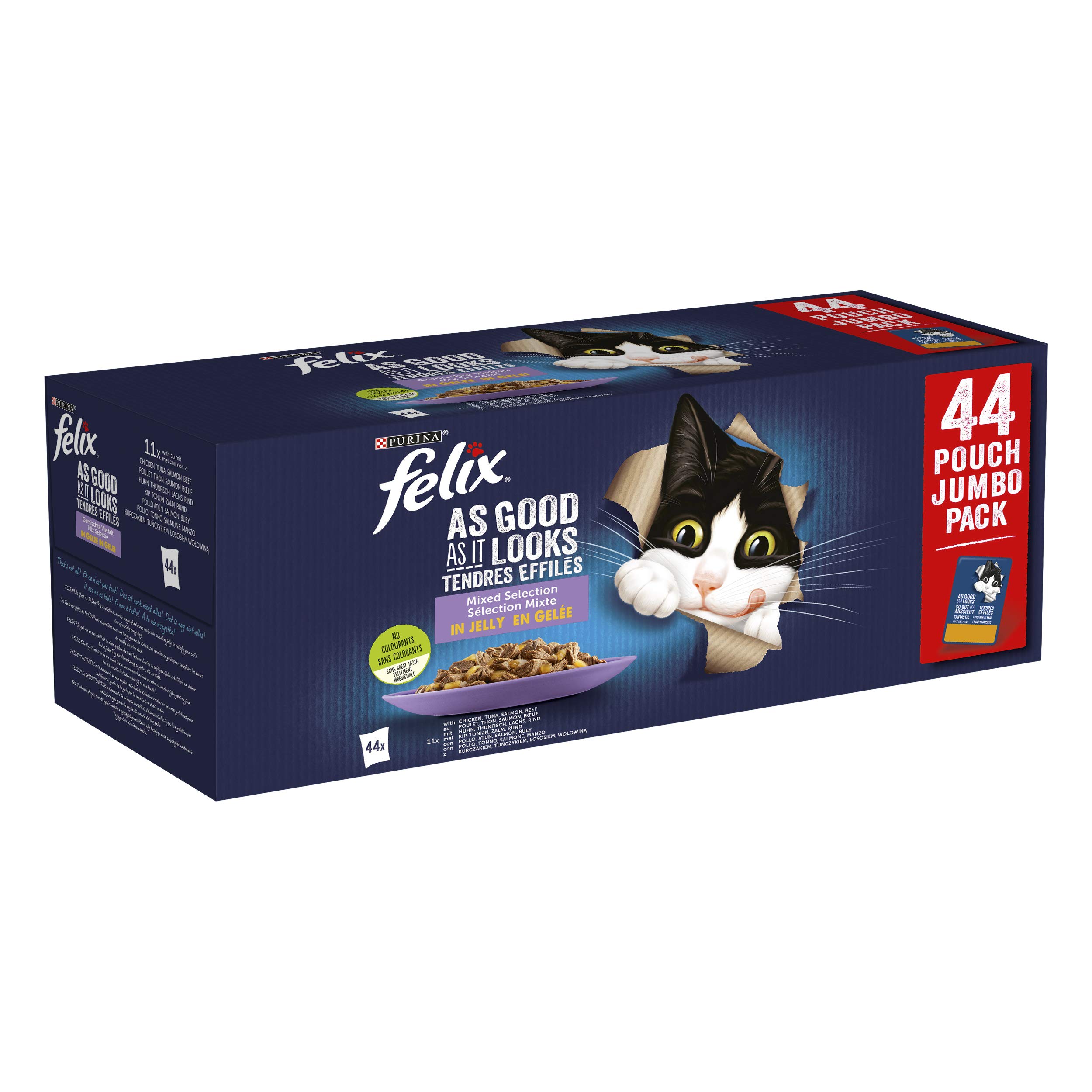 FELIX Le Ghiottonerie Cat Busta Multipack 44x85G MIX CARNE E PESCE