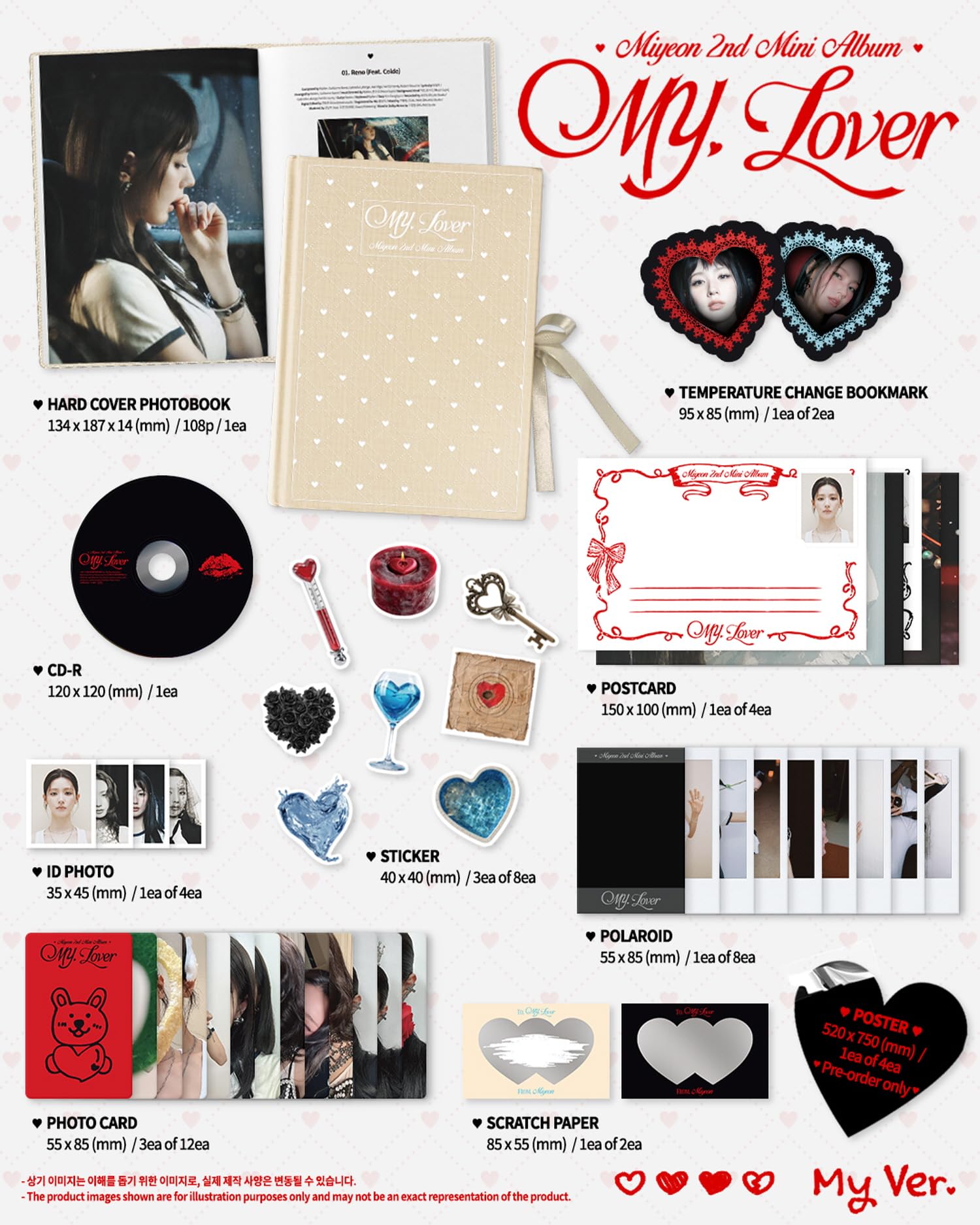 Amazon.com: i-dle Miyeon My, Lover 2nd Mini Album with Tracking