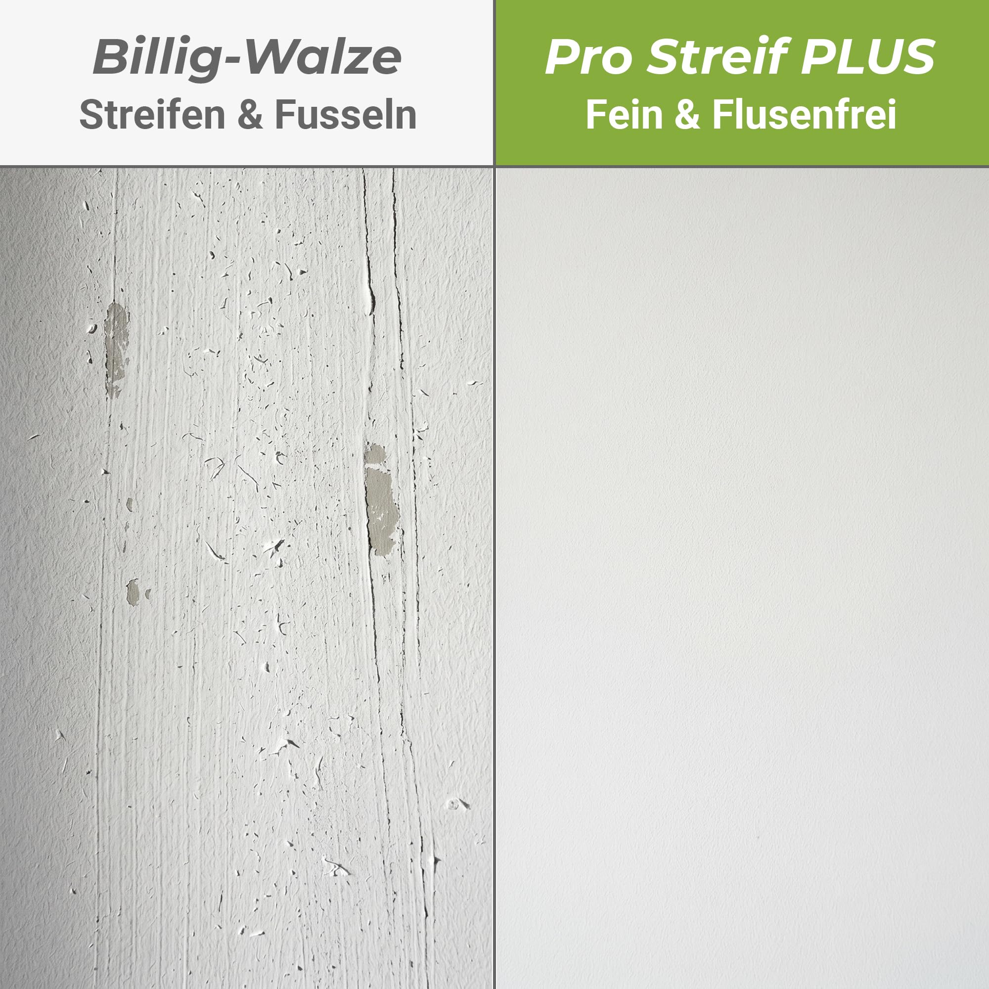 Premium Maler Set Wohnung 11 tlg | Maler-Set Farbroller Teleskopstange | Malerrolle Farbrolle Set | Abdeckvlies selbsthaftend | Heizkörperpinsel Abdeckfolie Malerband Abstreifgitter Steckbügel