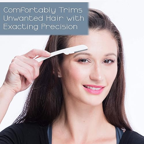 Miniatura 2 de Herramienta de dermaplaning (6 unidades) y paquete de aceite Dermaplane afeitadora facial fácil de usar con aceite de afeitado suave para una