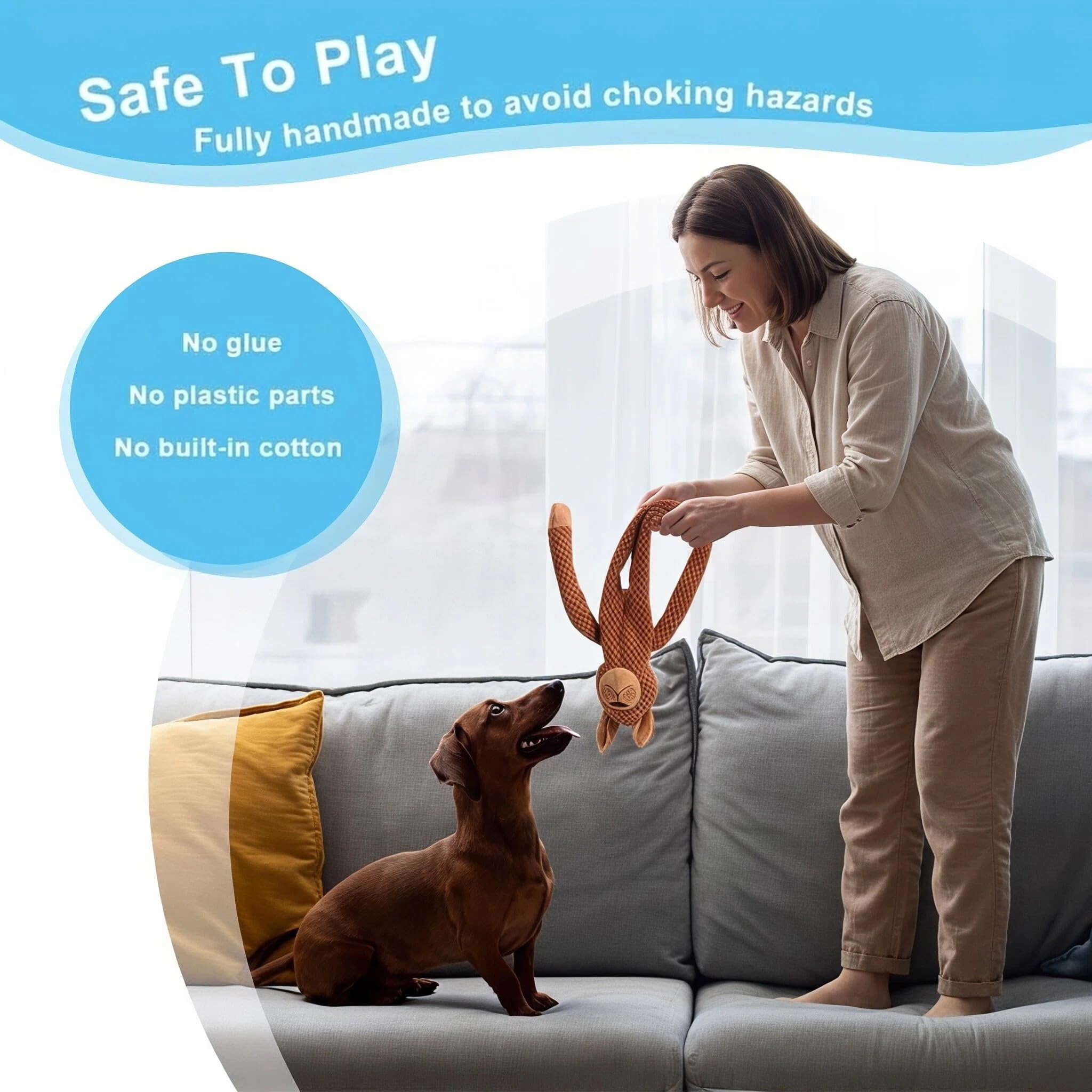 Juguetes chirriantes para perros pequeños, medianos y grandes, juguete masticable duradero para dentición y masticación, juguete interactivo resistente para cachorros, paquete de 5, para