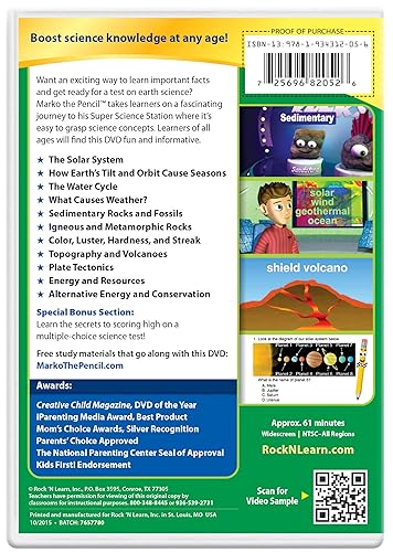 Miniatura 3 de 2nd Grade DVD Collection by Rock N Learn - Reading Comprehension Telling Time Money Making Change and Earth Science