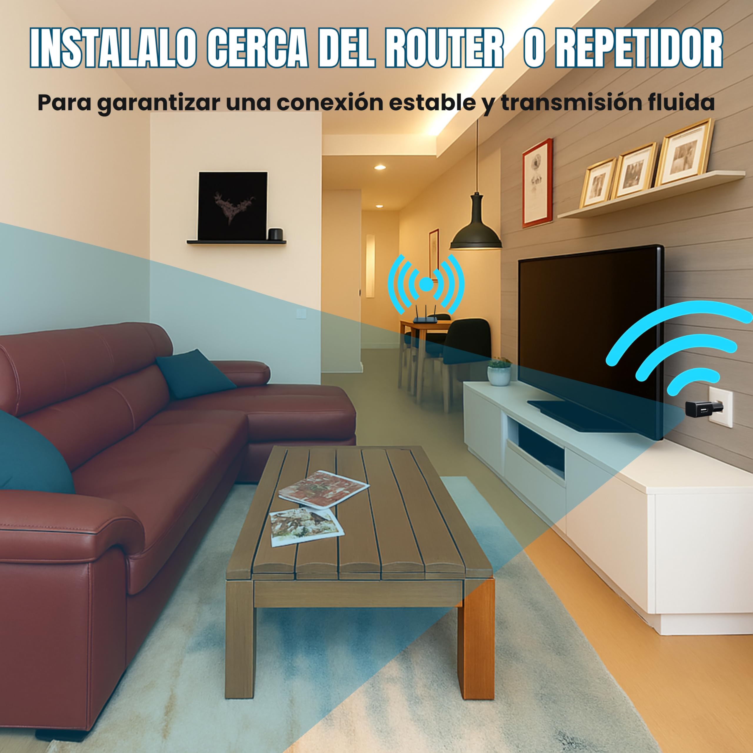 Mini Camara Espia Oculta Camuflada WiFi 5G, (Sin Agujero de Lente), Sin Luz al Grabar, Completamente indetectable, Camara Vigilancia WiFi Interior, Versión 2026, Full HD Real, Detección de Movimiento